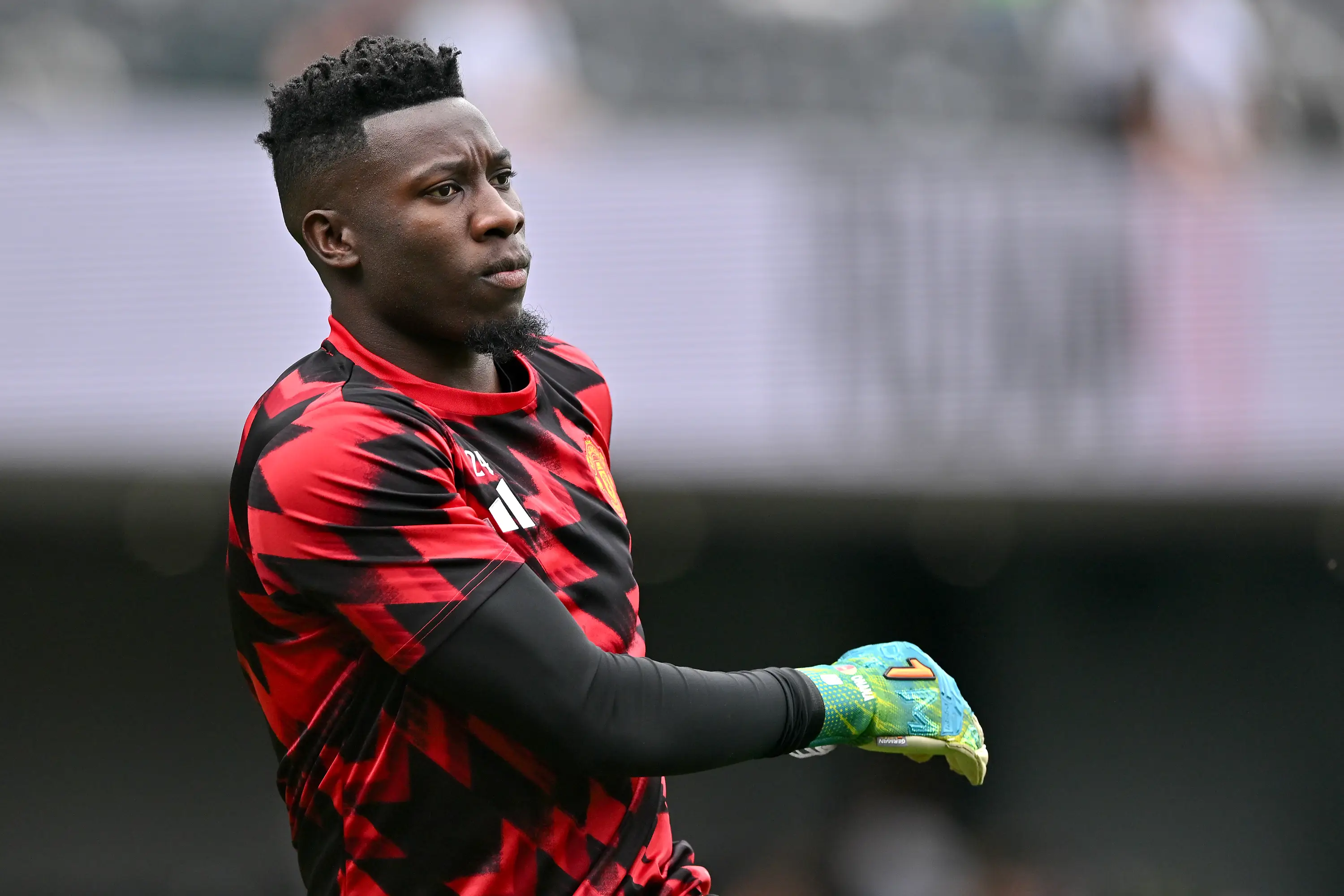 Andre Onana faces an uncertain future at Manchester United. (Image: Getty)