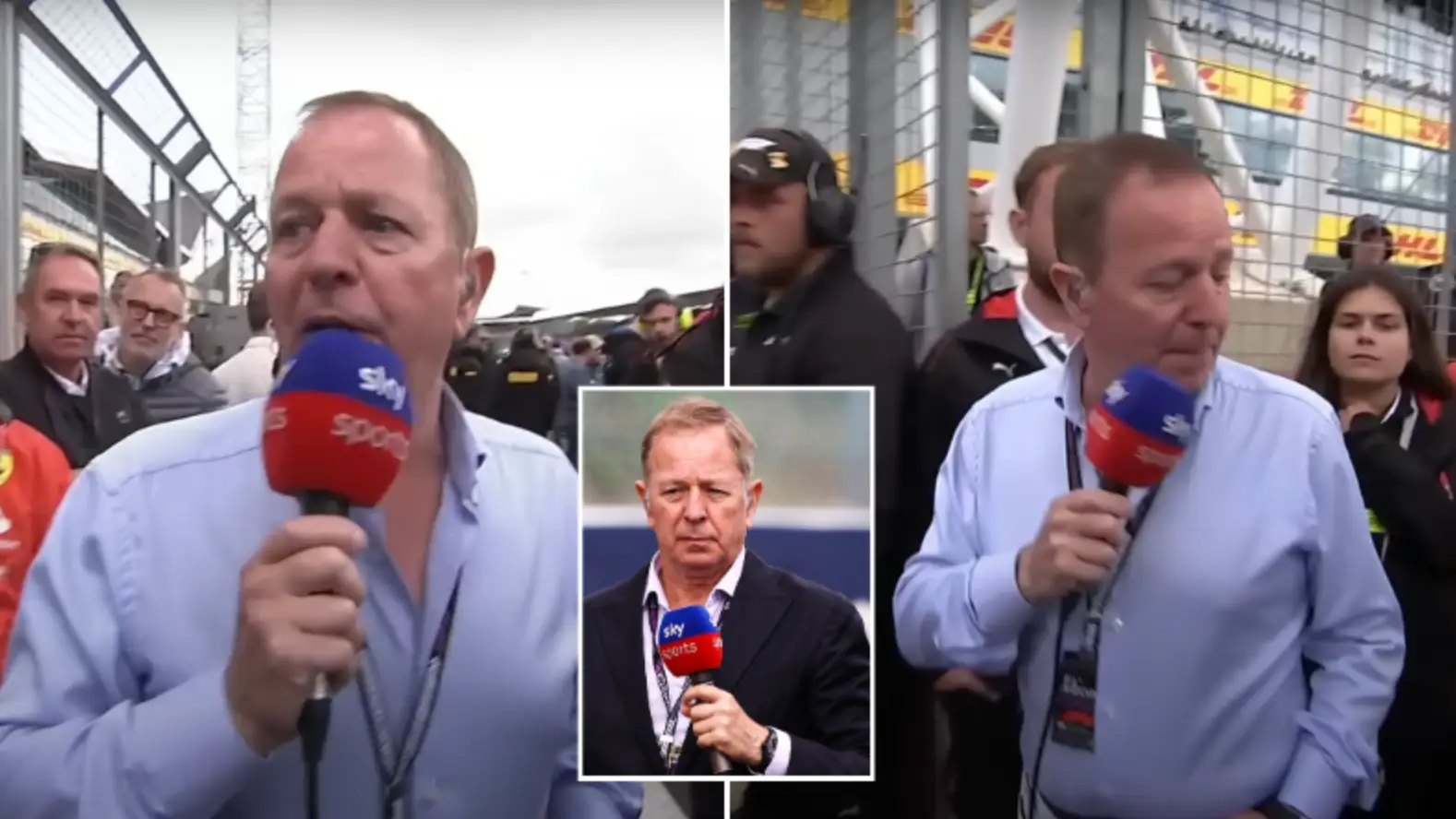 Martin Brundle makes public apology after mistake on British GP grid walk  