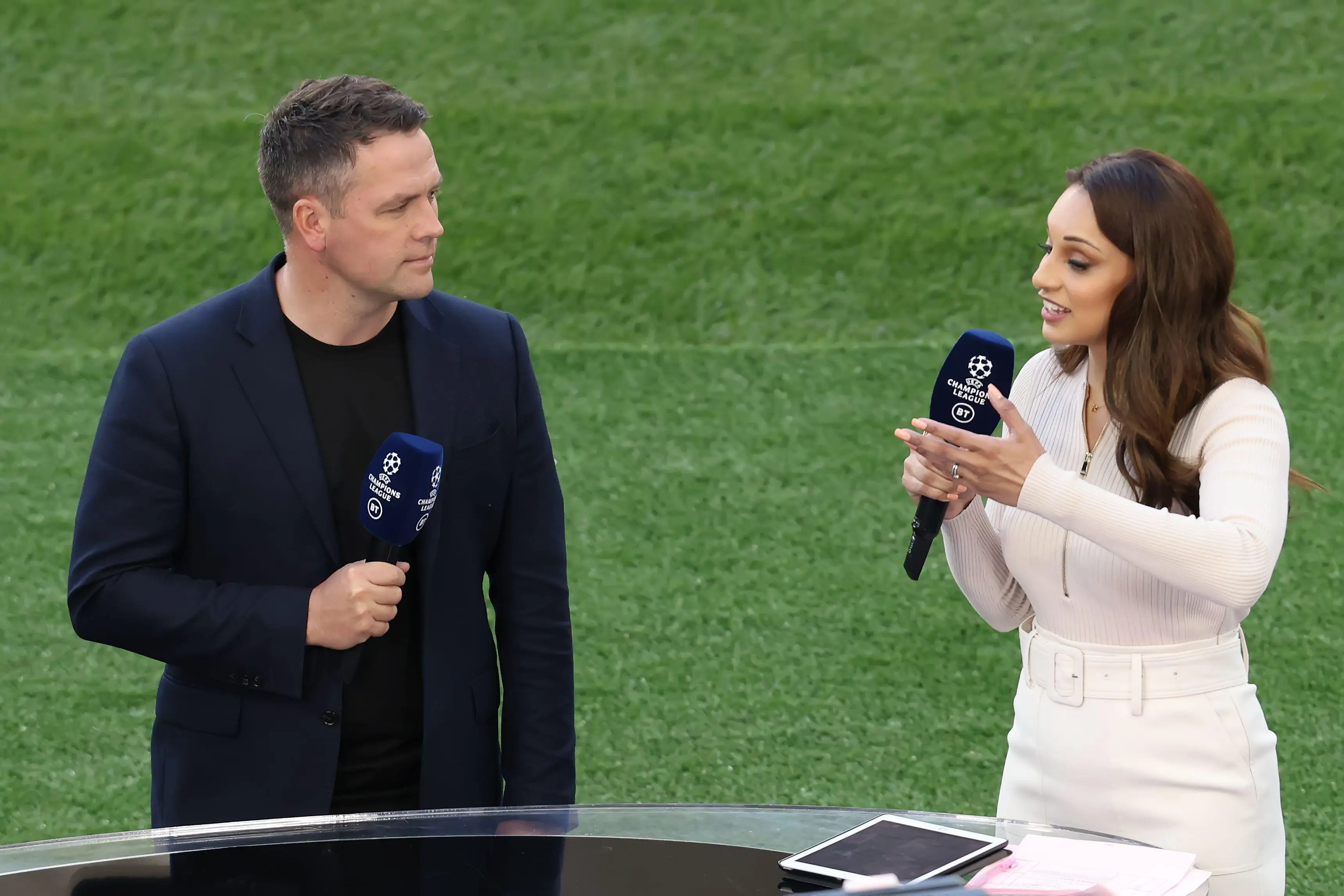 Owen on duty for BT Sport. Image: PA Images