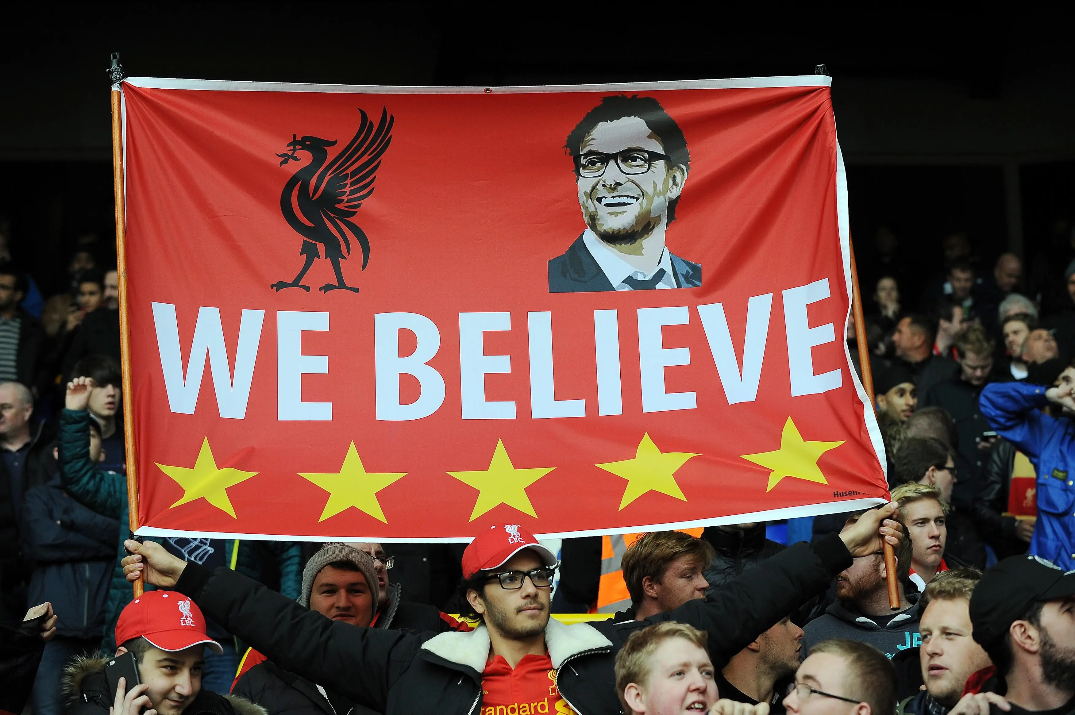 Klopp's first match as Liverpool manager came against Tottenham in 2015 (Image: Alamy)