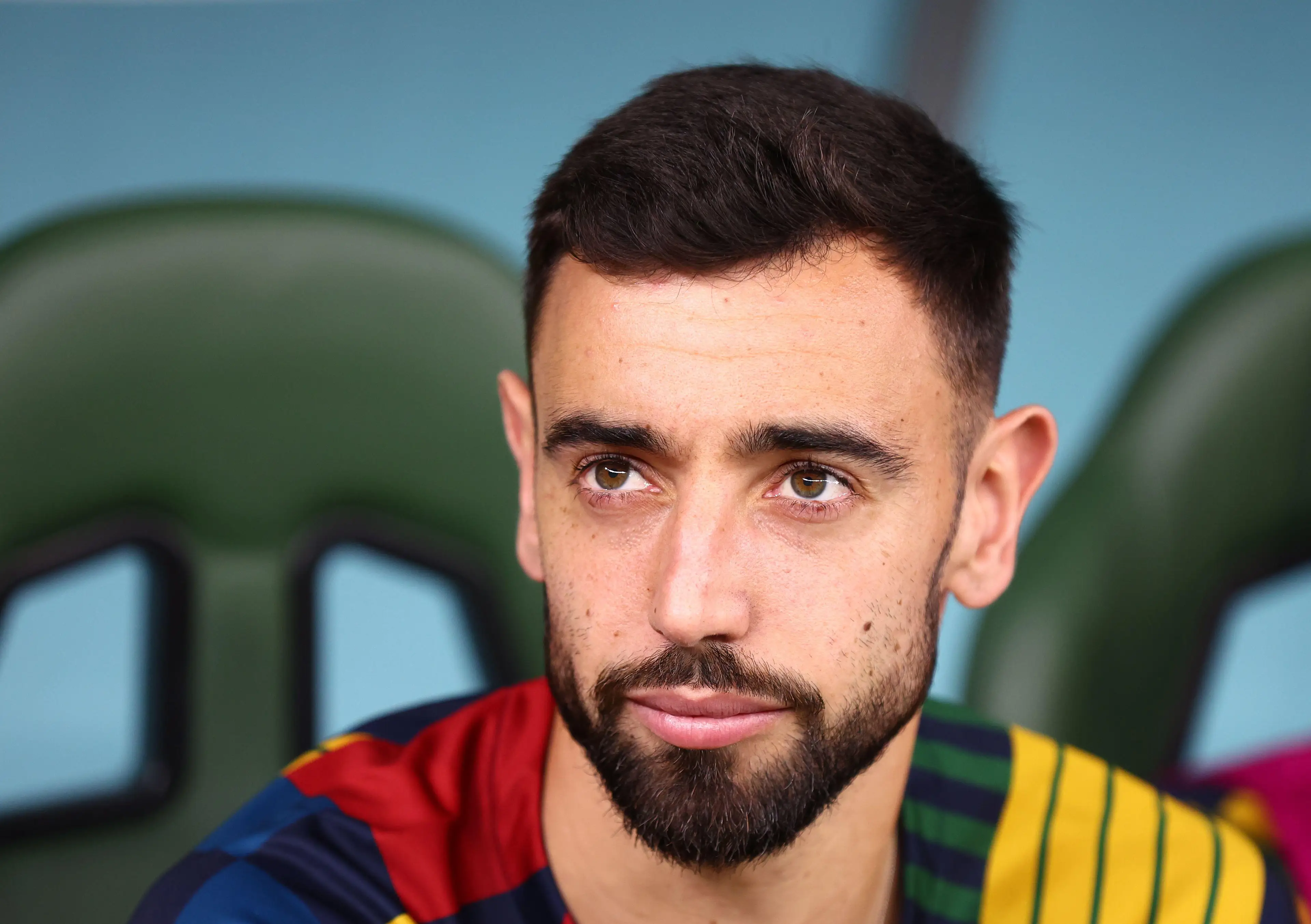 Bruno Fernandes and his Portugal teammates crashed out of the World Cup at the hands of Morocco.