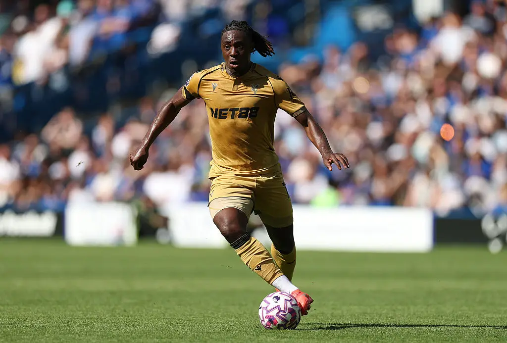 Ebe Eze in action for Crystal Palace on Sunday (Credit:Getty)