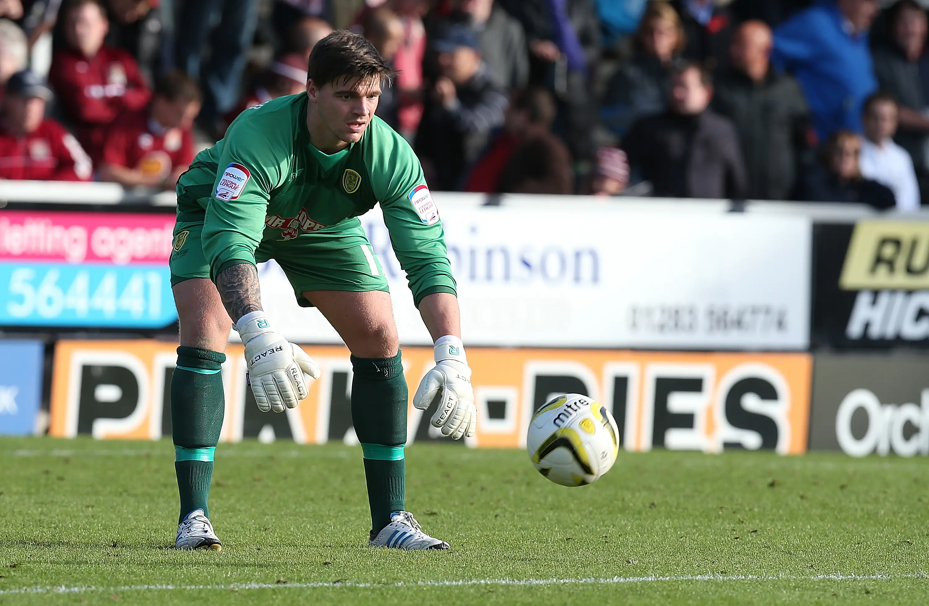  Stuart Tomlinson of Burton Albion in action during the npower League Two match between Burton Albion and Northampton Town at The Pirelli Stadium (Getty Images)