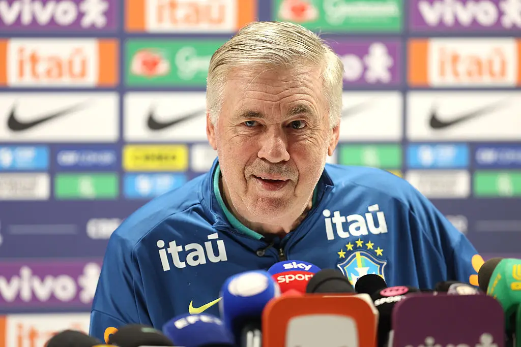 Carlo Ancelotti is Brazil head coach (Credit:Getty)