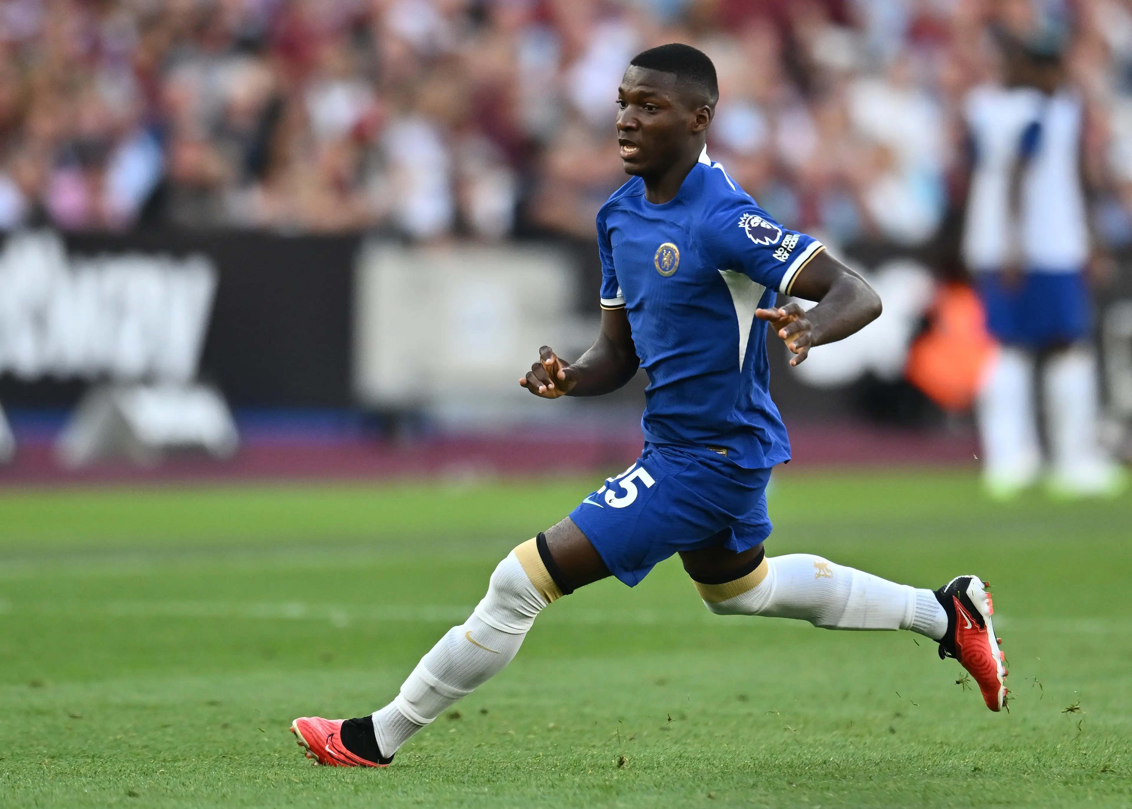 Moises Caicedo in action for Chelsea. Image: Getty 