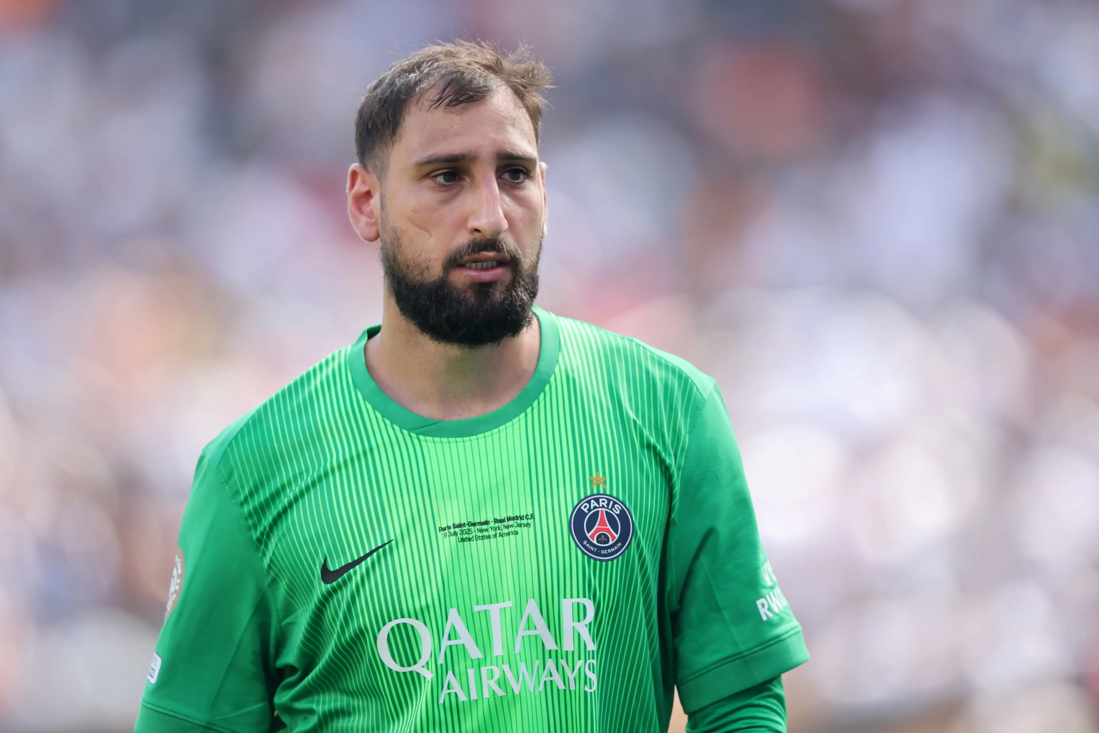 Donnarumma is out of contract in 2026. Image: Getty