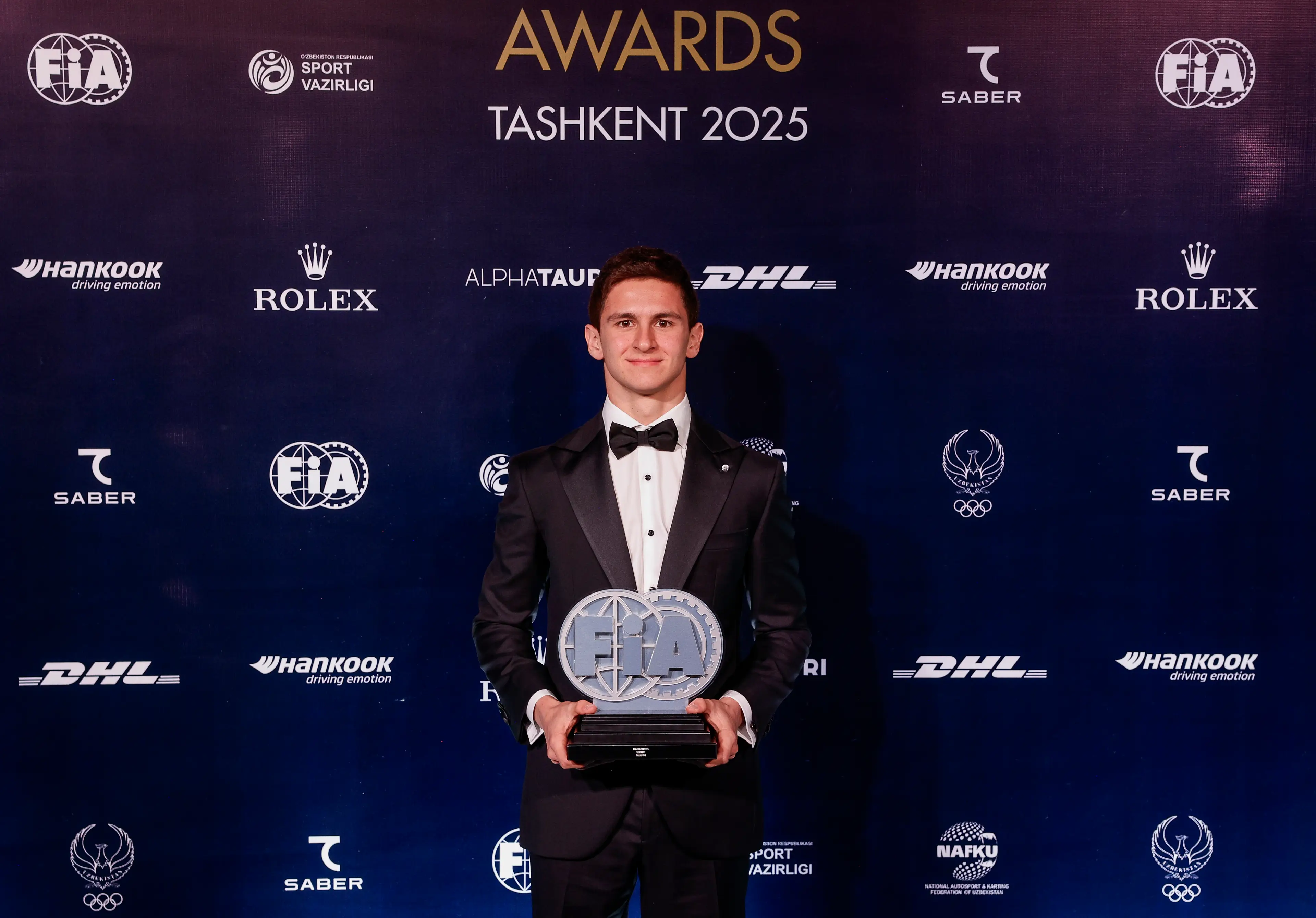 Leonardo Fornaroli at the 2025 FIA Awards (credit: getty)