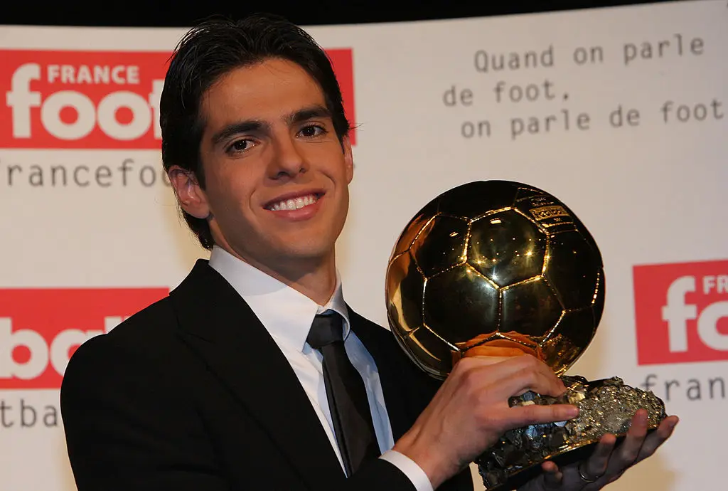 Kaka won the Ballon d'Or in 2007 (Credit:Getty)