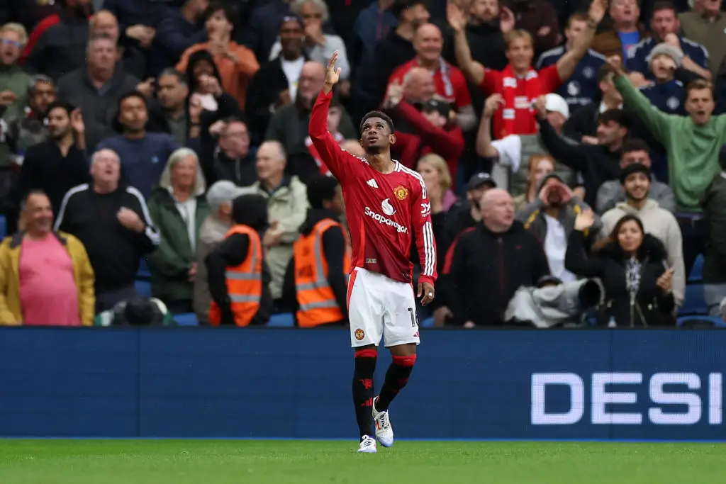 Amad Diallo has started seven of United's last nine games. (Image: Getty)