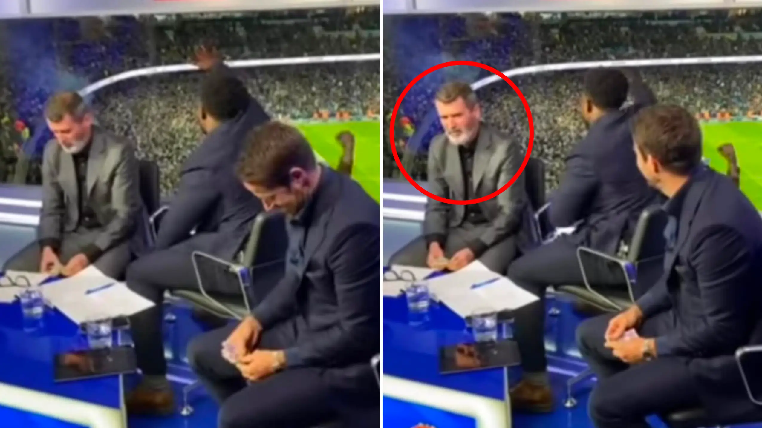 Micah Richards Chanted 'City, City' Right In Front Of Roy Keane And His Reaction Is Priceless