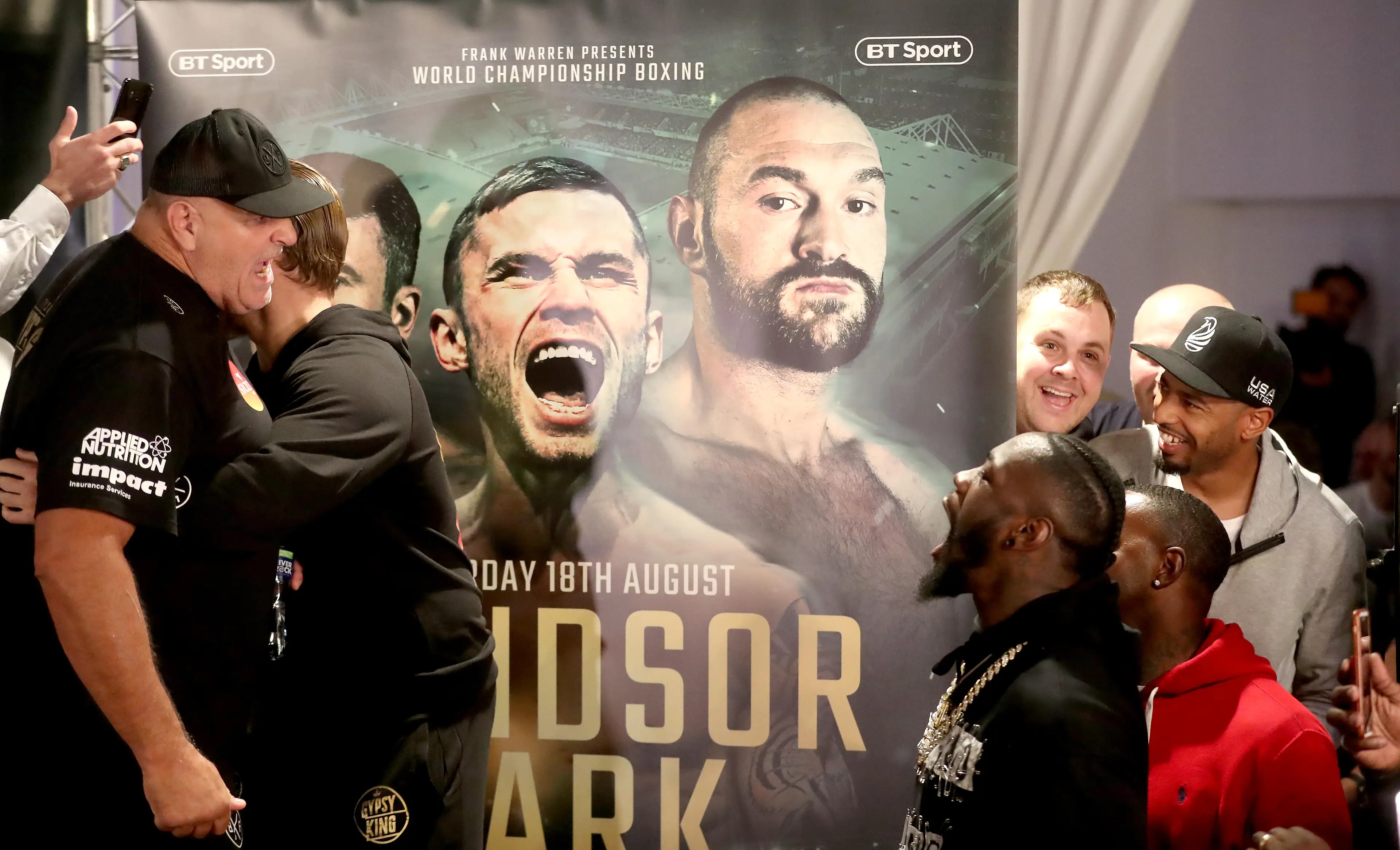 'Big John' argues with Deontay Wilder at a press conference. Image: PA Images
