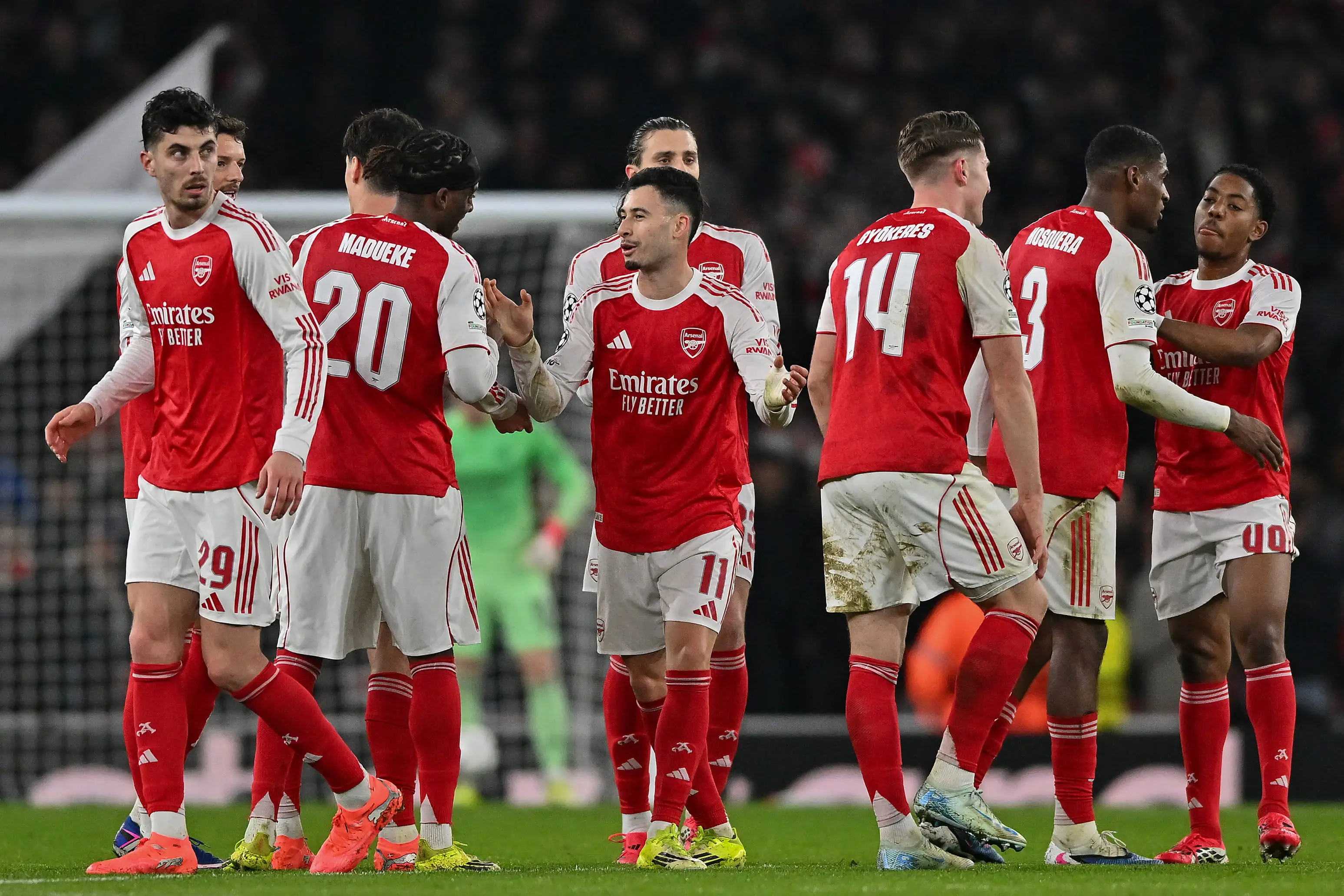 Arsenal topped the Champions League group stage table (Image: Getty)