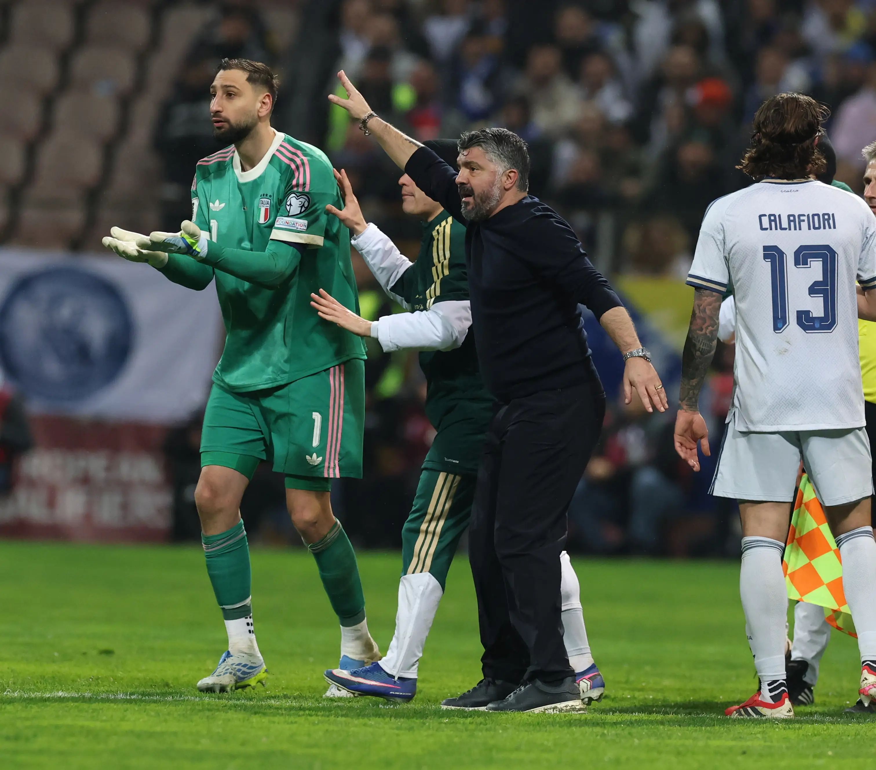 Gattuso was emotional after Italy's loss to Bosnia. Image credit: Getty