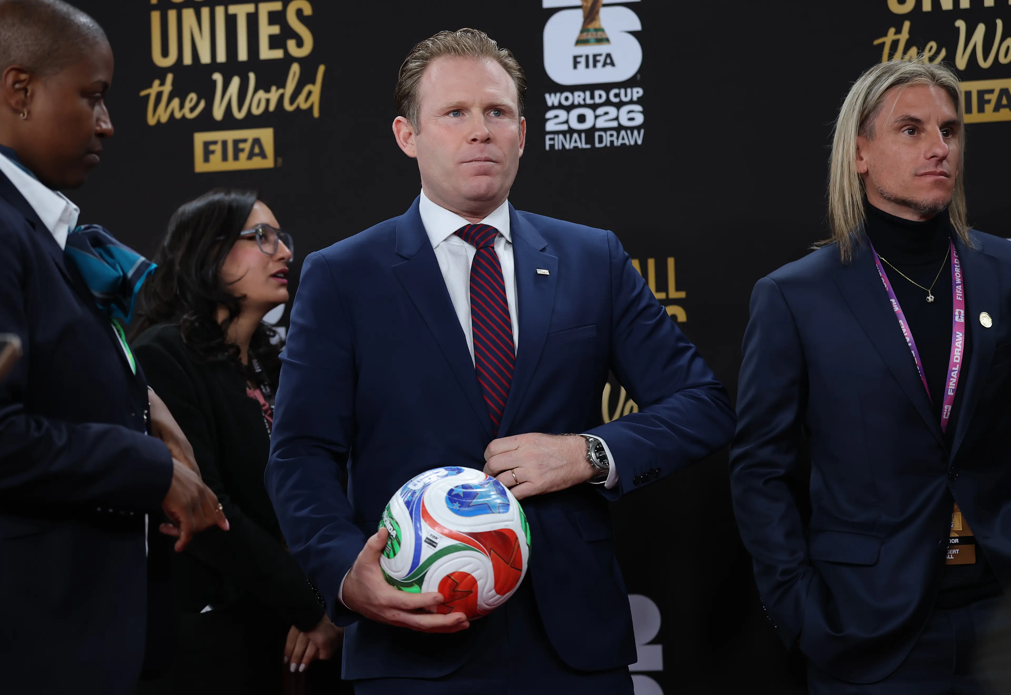 Andrew Giuliani pictured ahead of the 2026 World Cup draw. Image credit: Getty