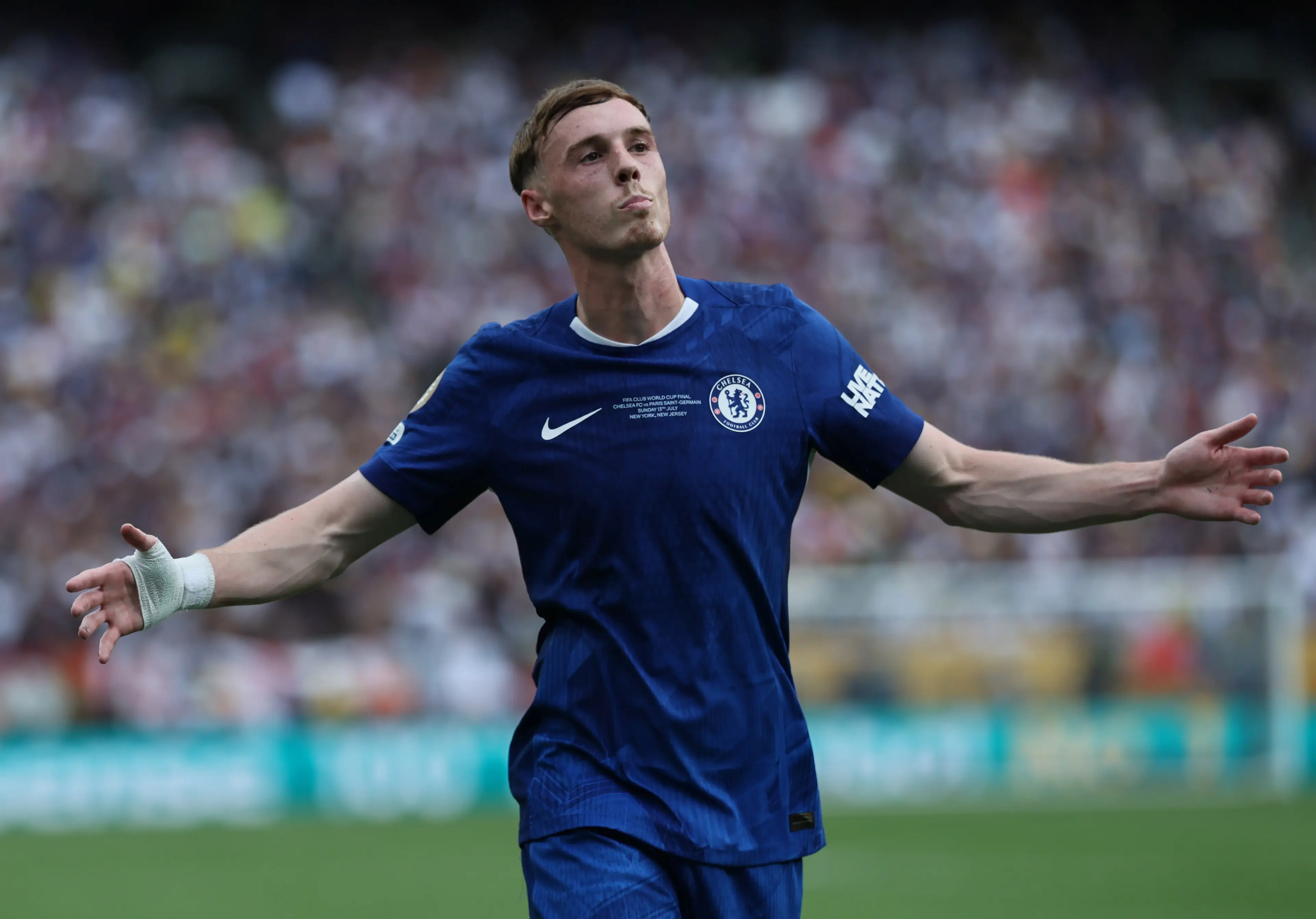 Gary Neville did not expect Cole Palmer to reach the heights he has. Image: Getty