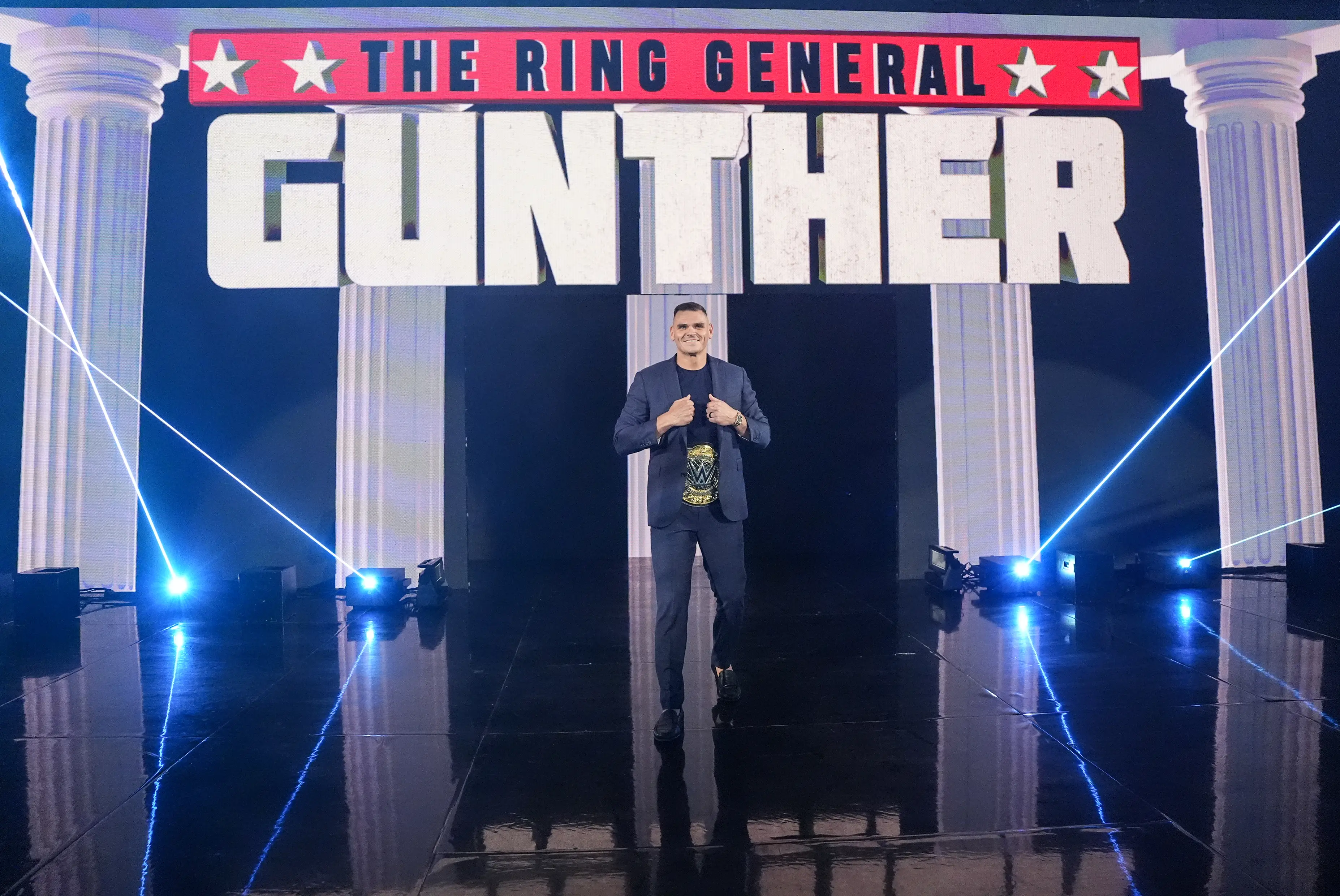 Gunther is one of the top stars in WWE. Image: Getty