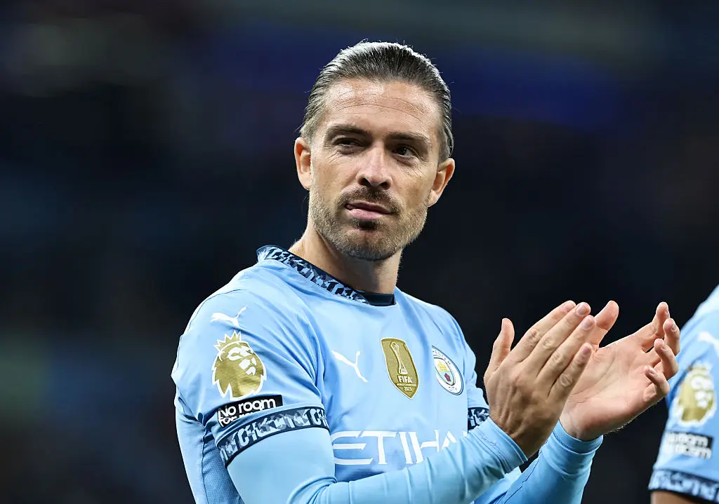 Jack Grealish is currently on holiday after he was left out of Man City's Club World Cup squad. (Image: Getty)