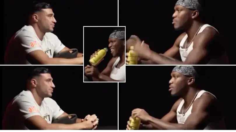 KSI tried to make Tommy Fury flinch during face-off but failed spectacularly