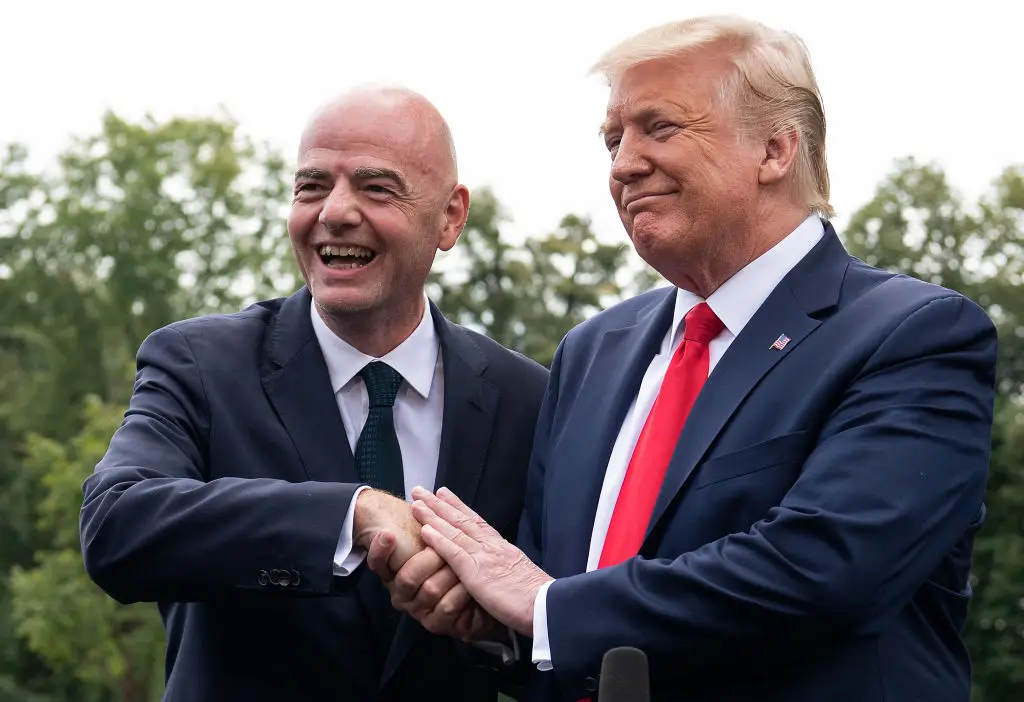 FIFA President Gianni Infantino has worked with US President Donald Trump on several occasions. (Image: Getty)