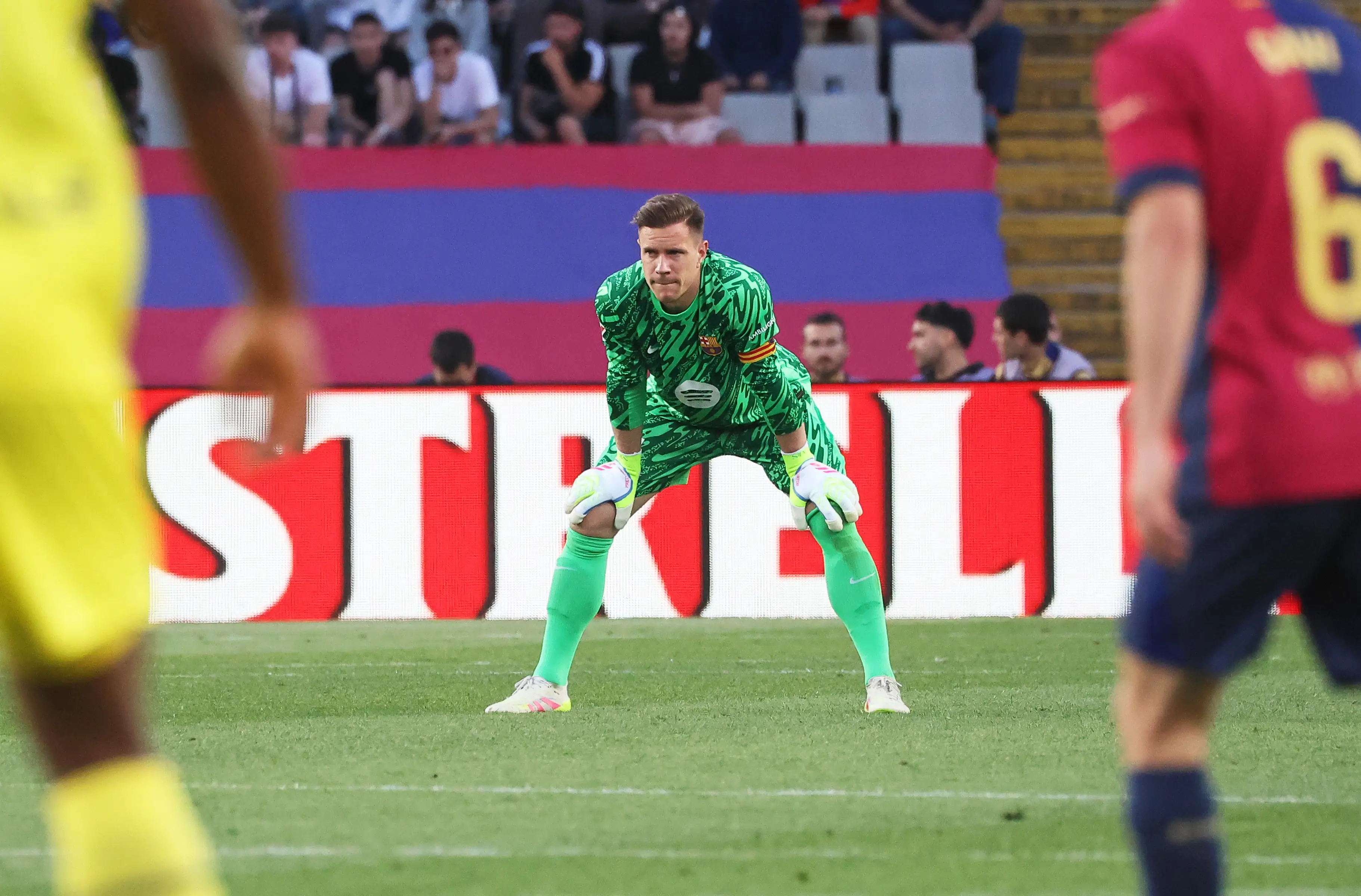 Marc-Andre ter Stegen is reportedly 'open' to a move to Manchester United. Image: Getty 