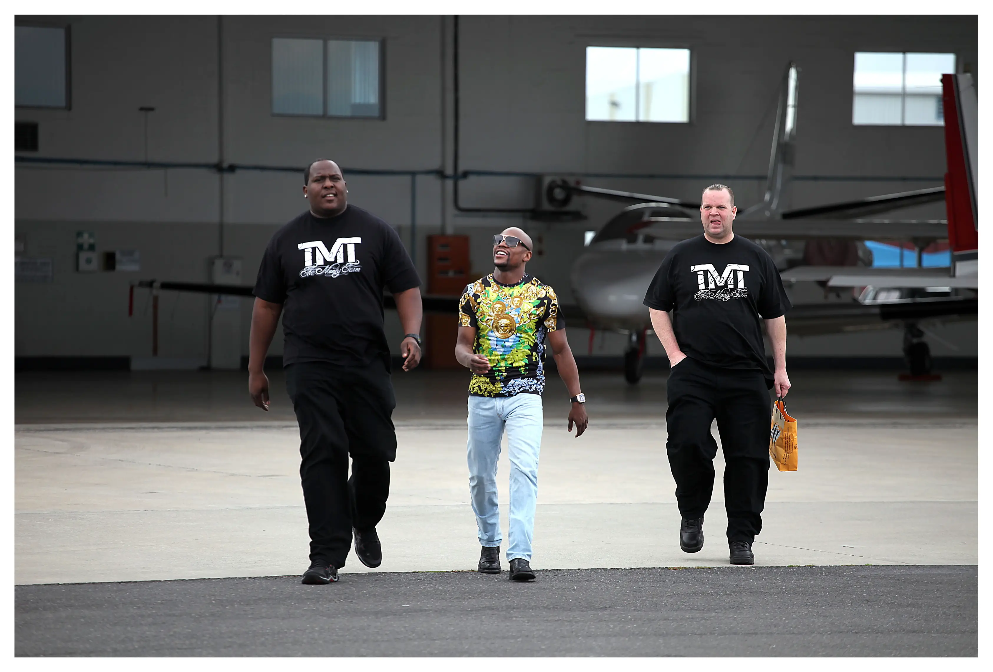 Floyd Mayweather owns a couple of private jets. Image: Getty 