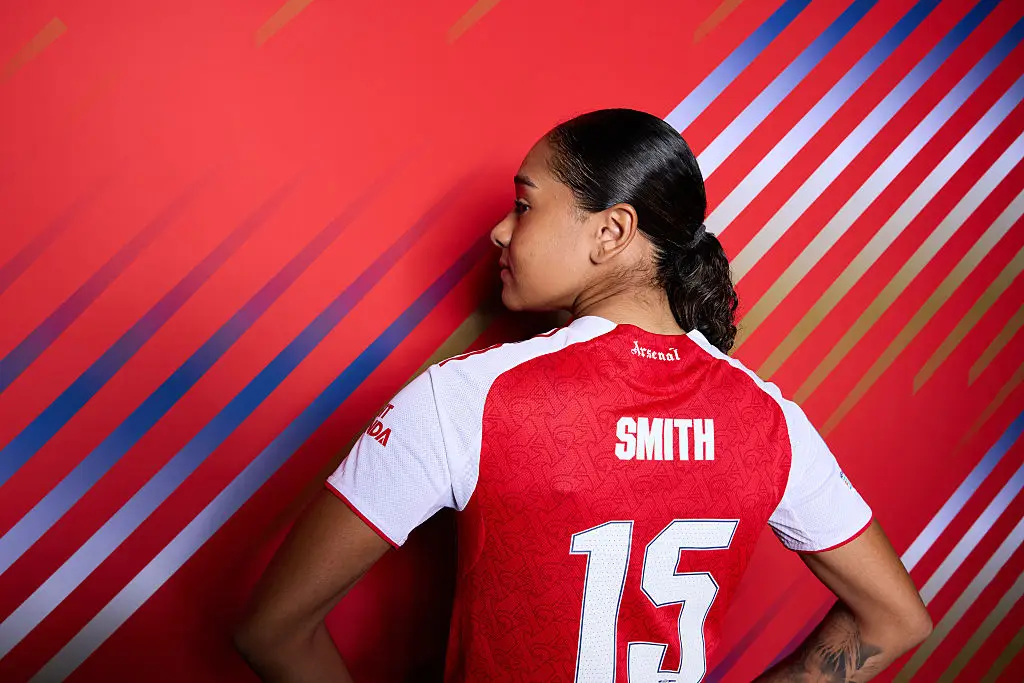 Arsenal made a record move for Canada’s Olivia Smith this summer. Image credit: Getty