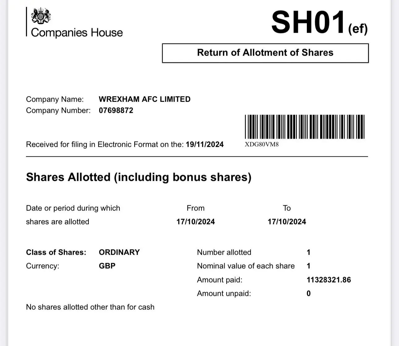 Image credit: Companies House 
