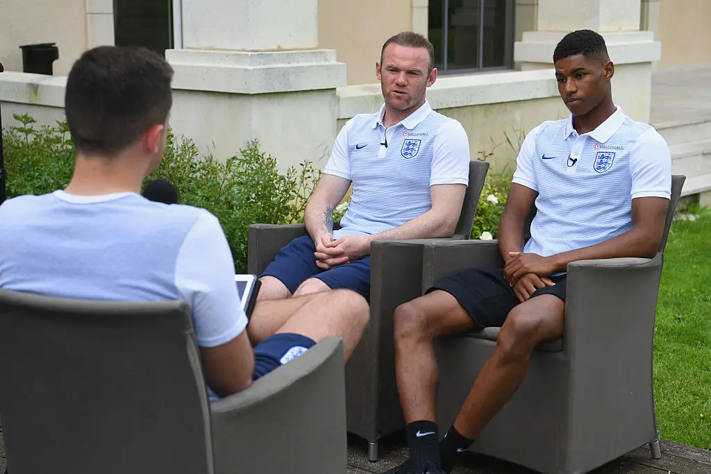 Wayne Rooney and Marcus Rashford in 2016 (Credit:Getty)
