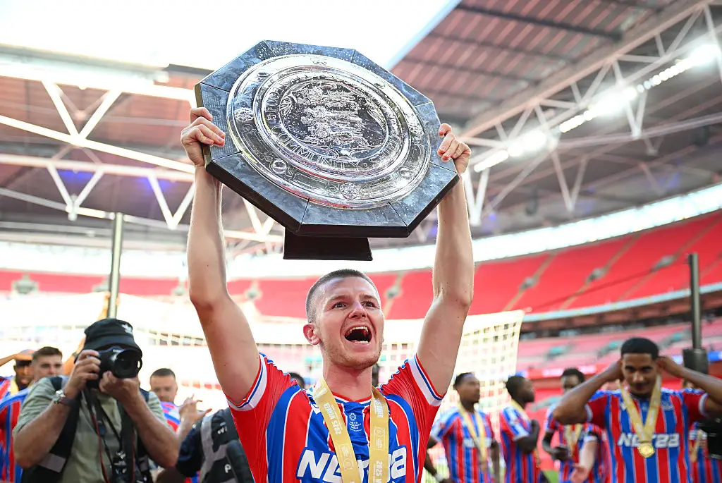 Adam Wharton won the Community Shield with Crystal Palace last week. (Image: Clive Mason/Getty Images)