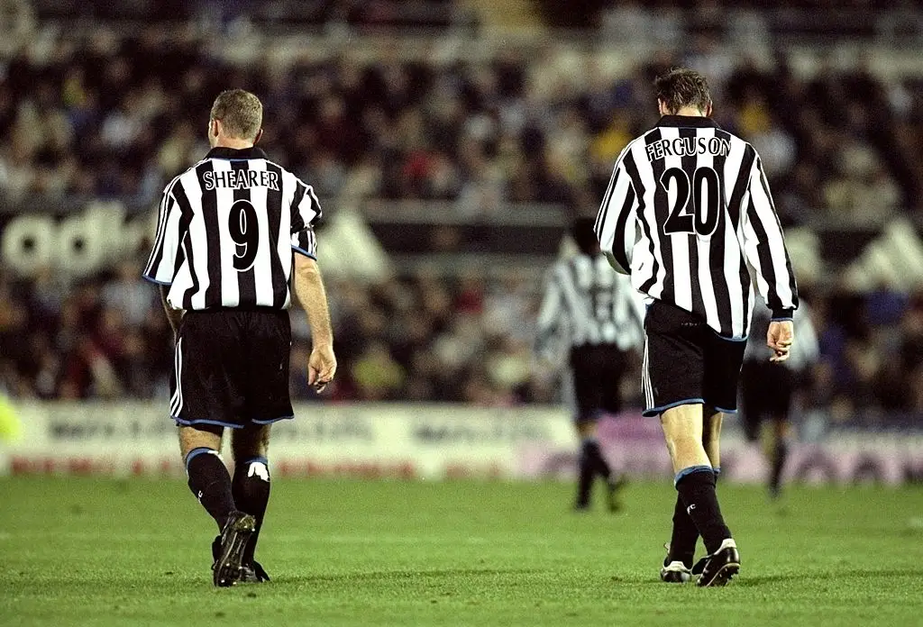 Alan Shearer and Duncan Ferguson at Newcastle United (Credit:Getty)