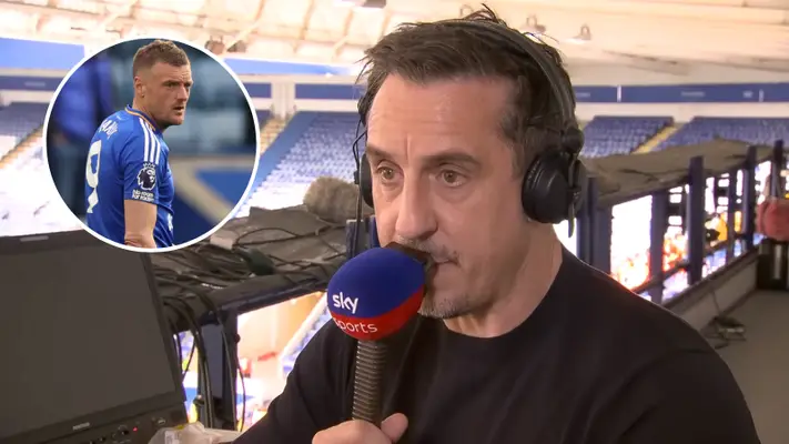 Gary Neville gives theory on Jamie Vardy future plans amid links with Wrexham move