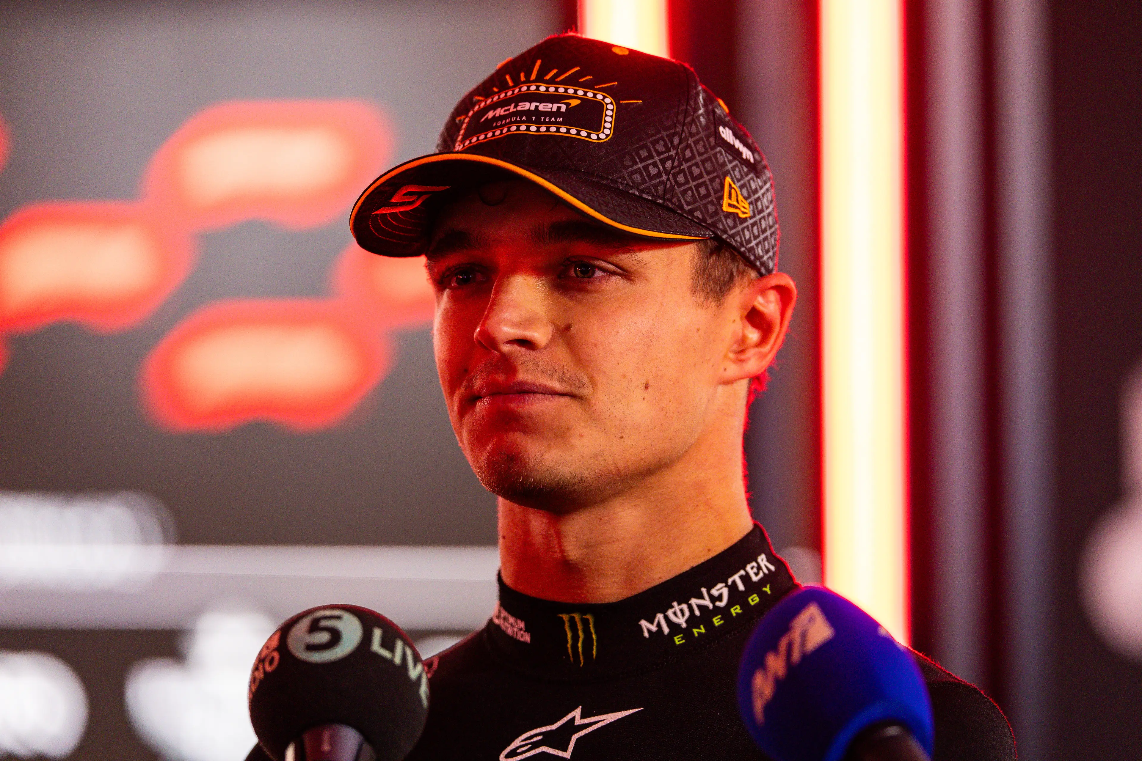 Lando Norris is within touching distance of his first F1 world title. Image: Getty