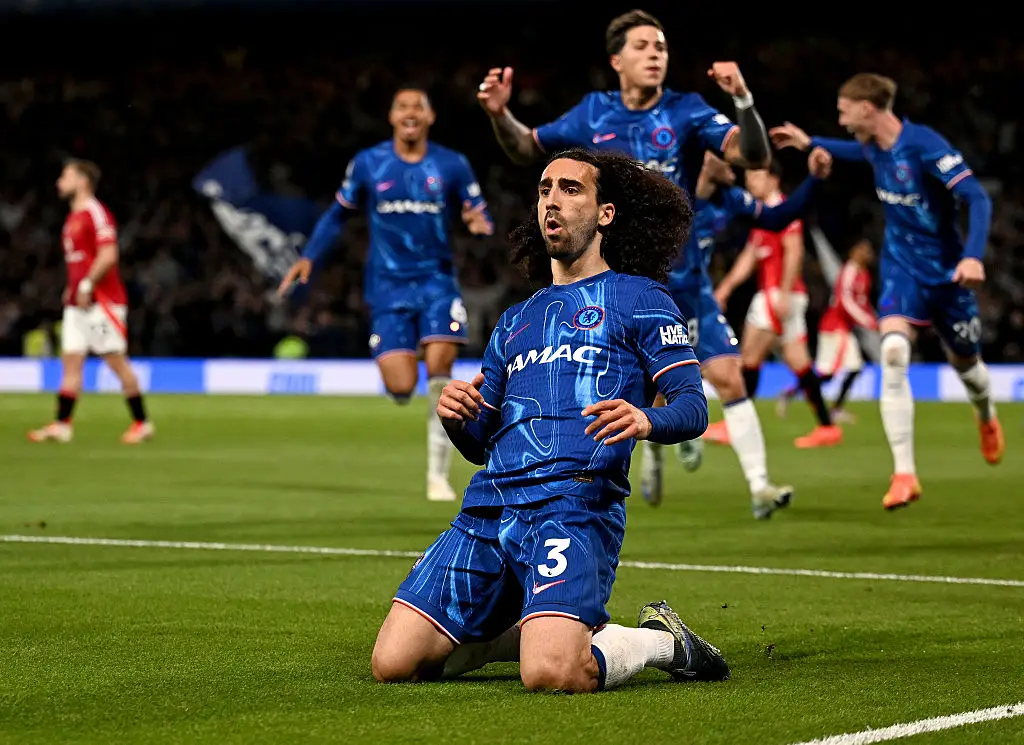 Marc Cucurella scored Chelsea's winning goal in the match against Manchester United at Stamford Bridge. (Image: Getty)