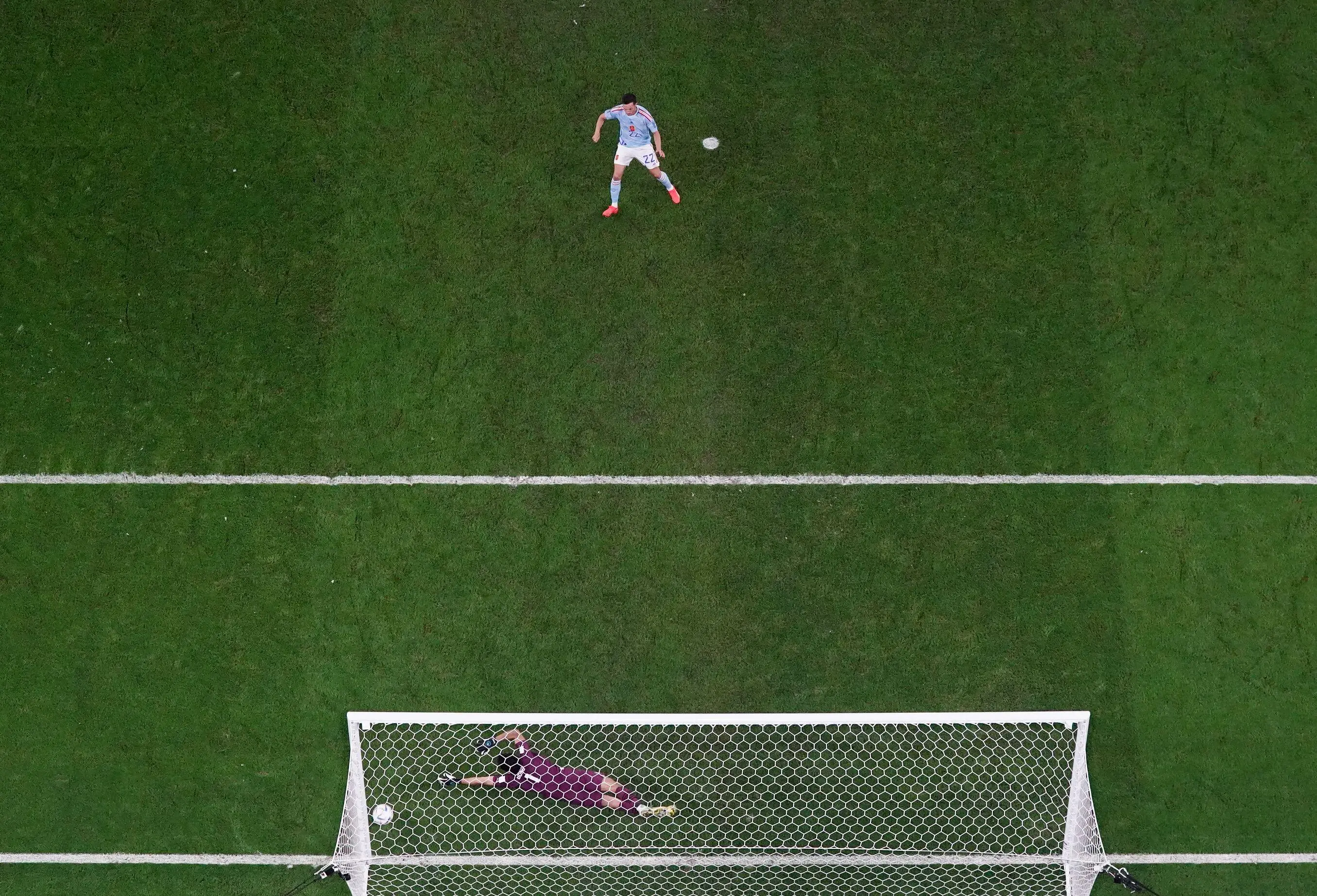 Sarabia missed the first penalty. Image: Alamy