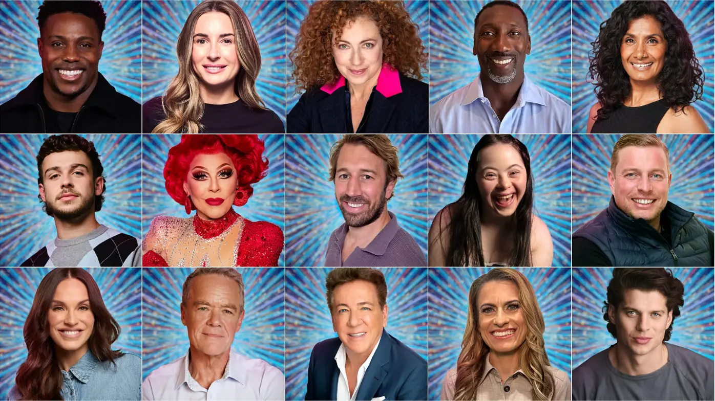 The full 15 contestants in Strictly Come Dancing 2025 (Image: BBC)