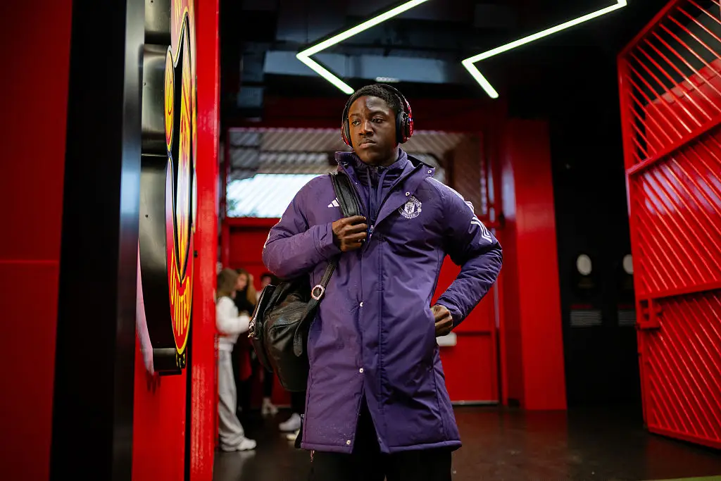 Kobbie Mainoo is currently out of favour at Manchester United. (Image: Ash Donelon/Manchester United via Getty Images)