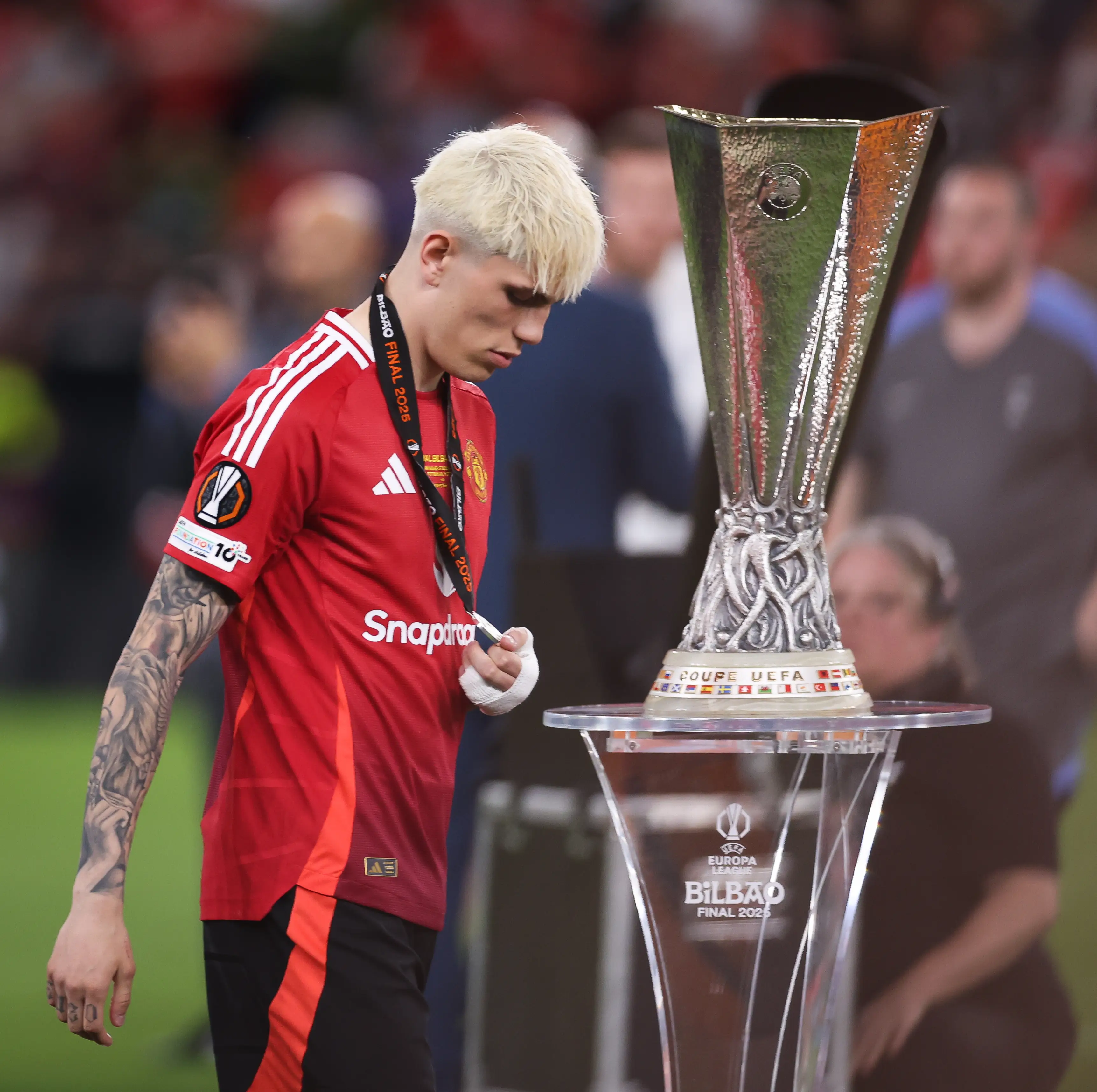 Alejandro Garnacho looks set to leave Manchester United this summer. Image: Getty