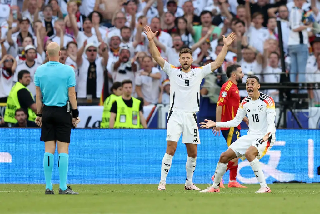 Taylor refused to award Germany a penalty (Image: Getty)