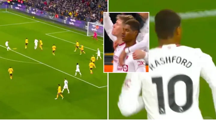 Marcus Rashford scores for Man Utd inside five minutes vs Wolves before low-key celebration