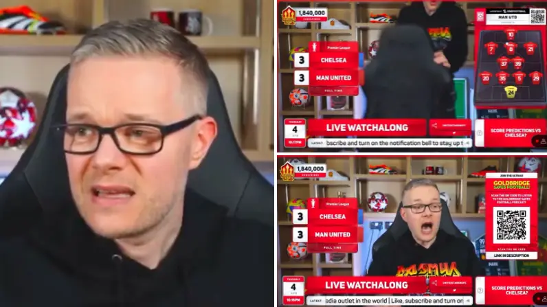 Mark Goldbridge ‘smashes up United Stand set’ after witnessing Man Utd collapse against Chelsea