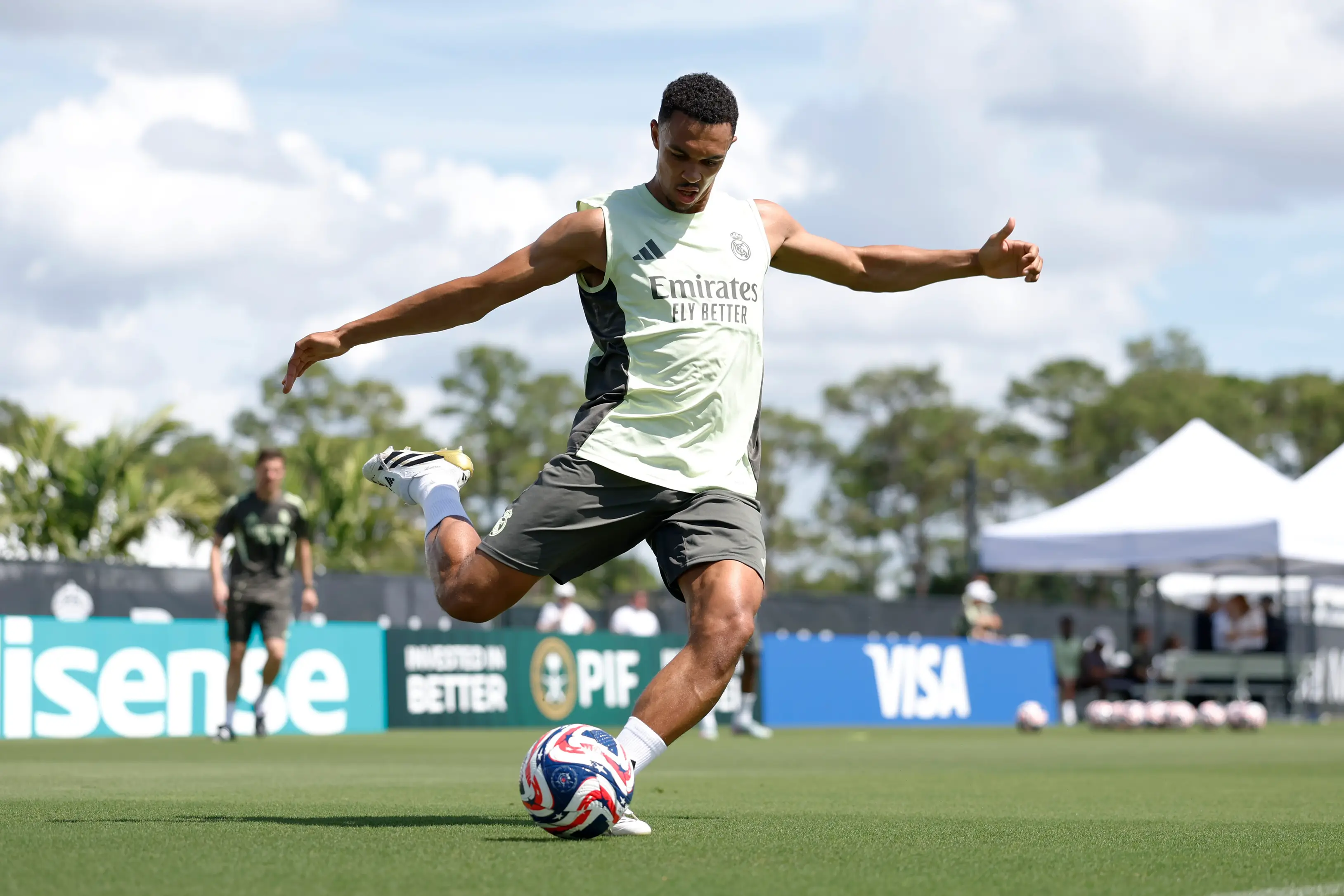 Trent Alexander-Arnold could make his Real Madrid debut on Wednesday. Image: Getty