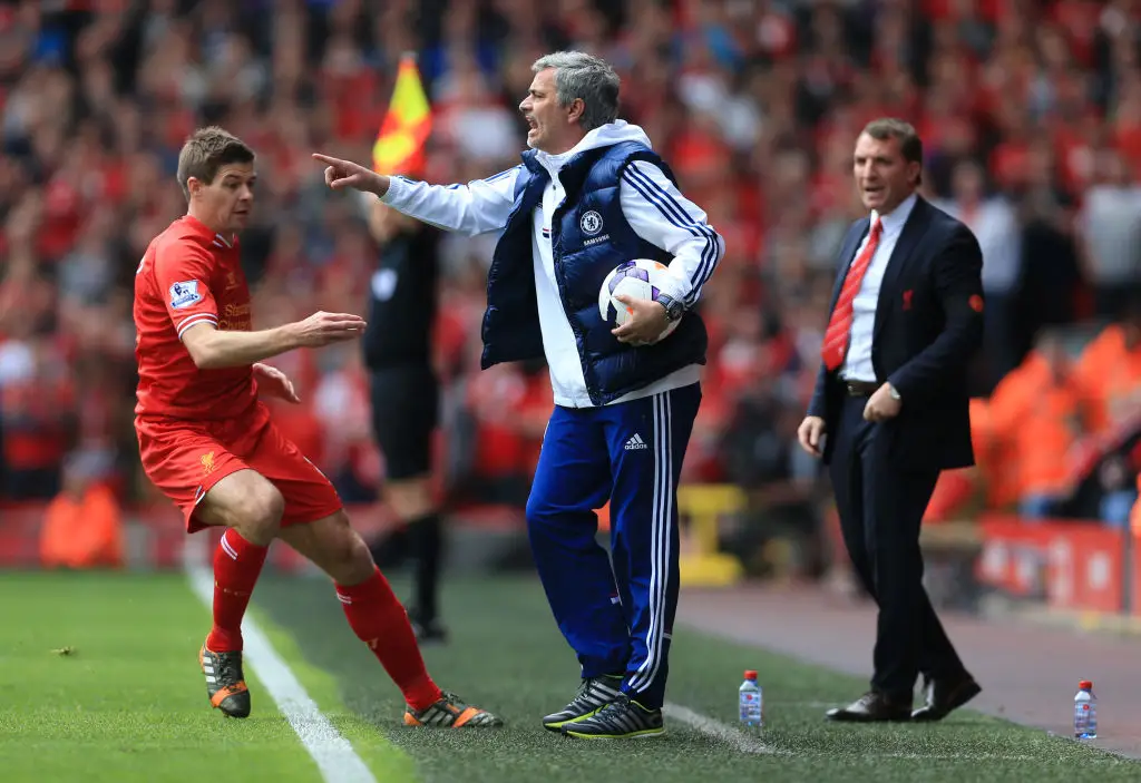 Steven Gerrard and Jose Mourinho (Credit:Getty)