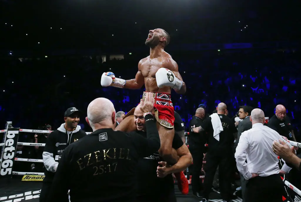 Kell Brook defeated Amir Khan in his final fight in 2022. (Image: Nigel Roddis/Getty Images)