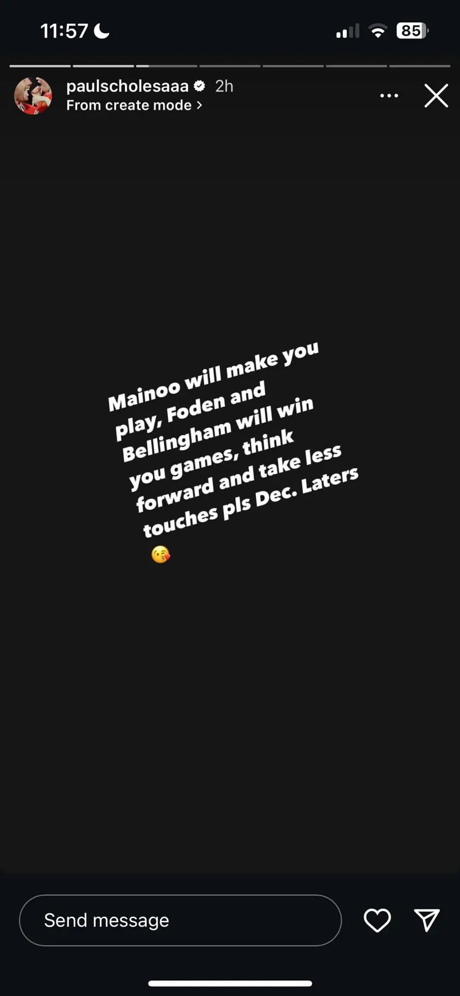 Paul Scholes shared his thoughts on England.