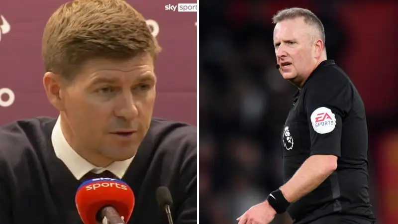 Steven Gerrard Seems Quite Glad Jon Moss Is Retiring From Refereeing
