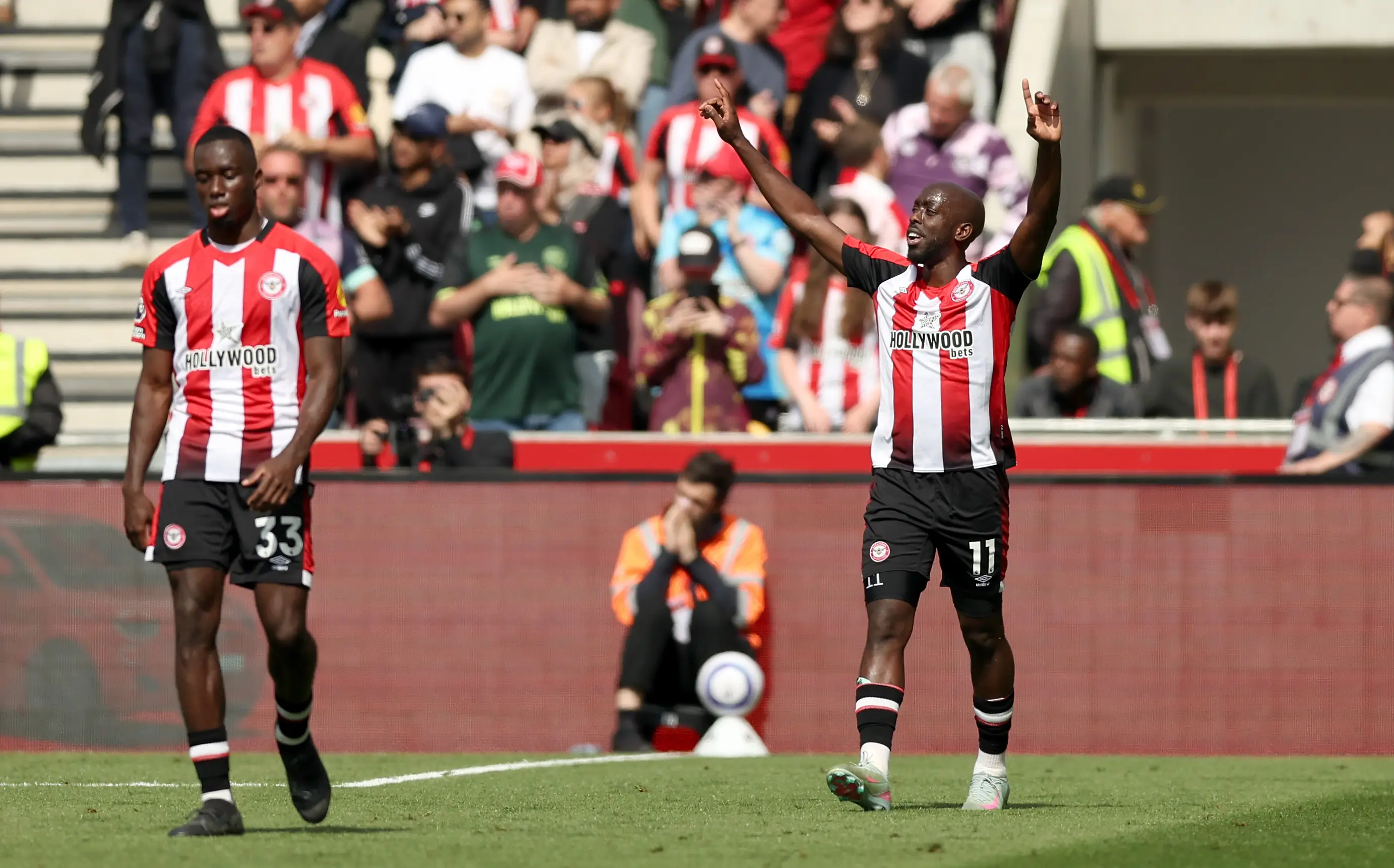 Newcastle are exploring a deal for Yoane Wissa. Image: Getty