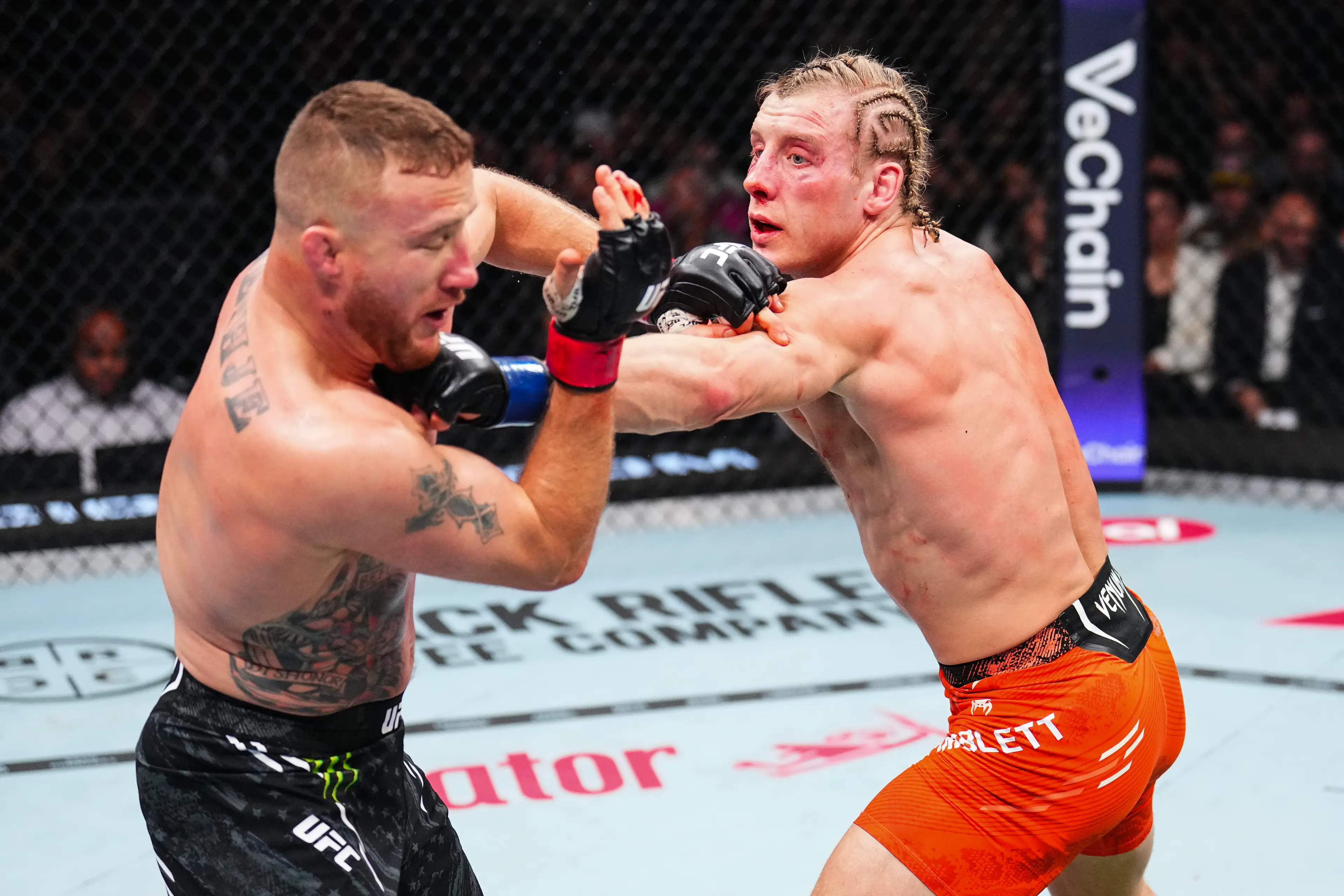 The loss is Paddy's first in the UFC. (