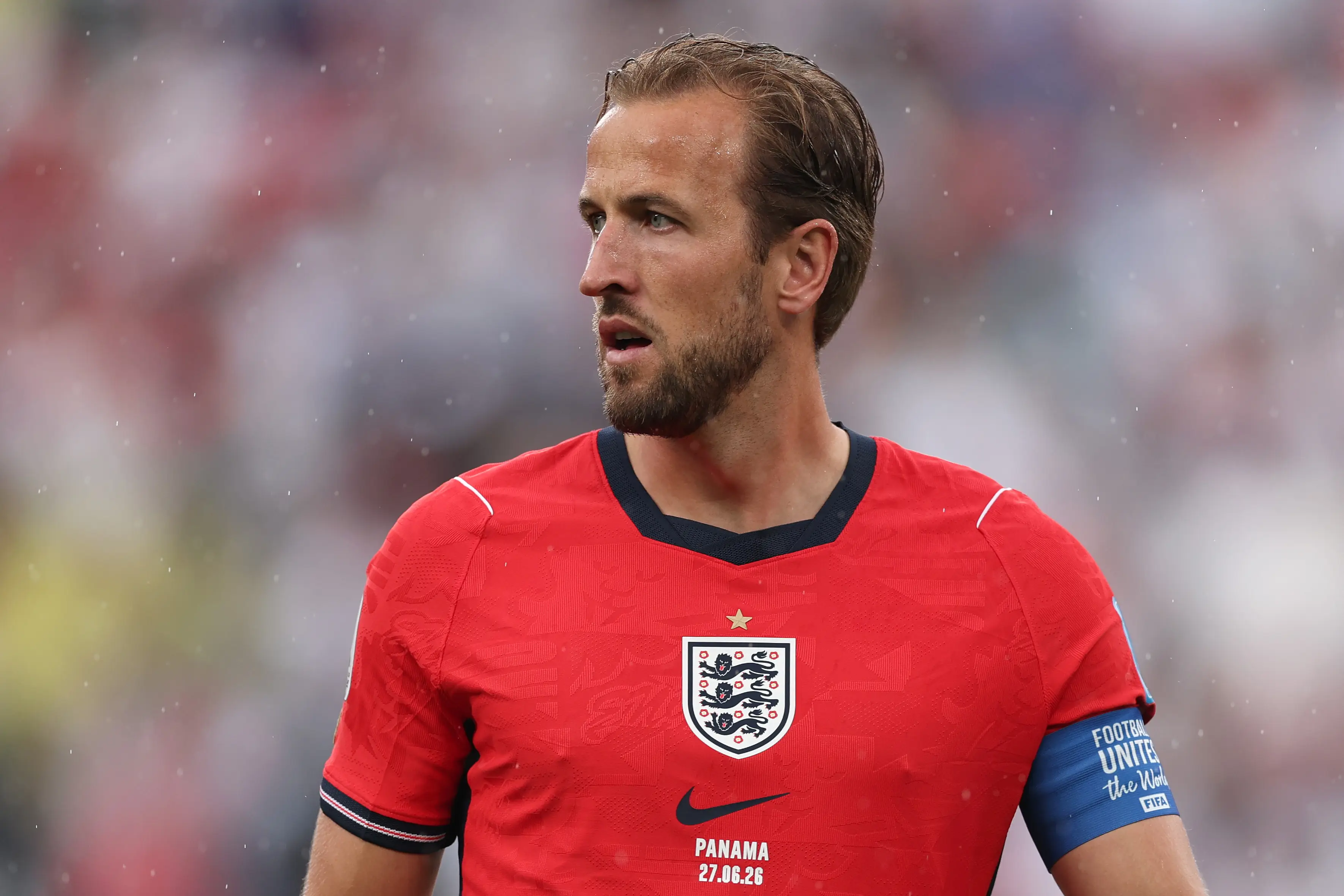 Harry Kane #9 of England prepares for kick off before the FIFA World Cup 2026 Group L match between Panama and England  (Getty Images)