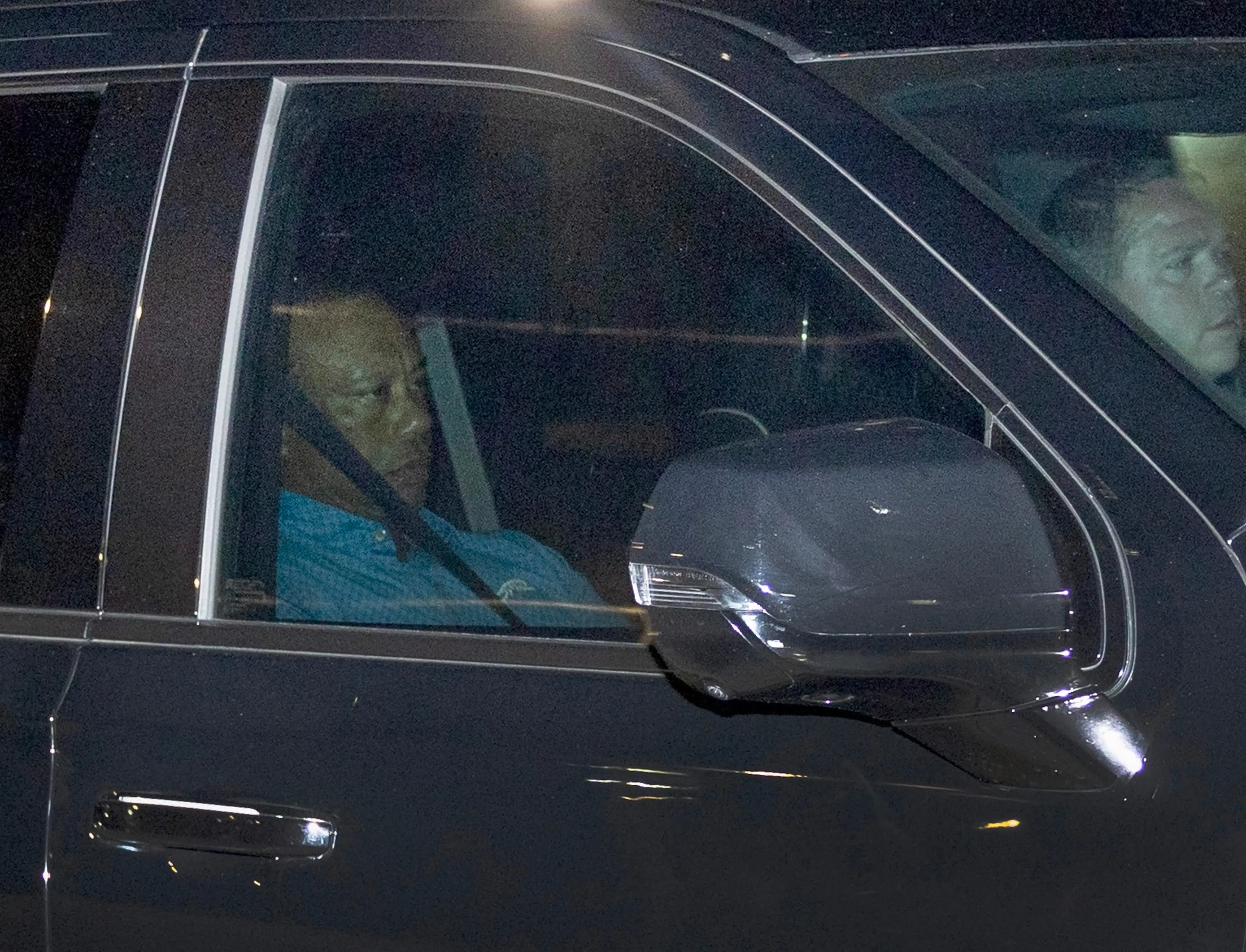 Woods photographed leaving jail on Friday night (Image: Getty)
