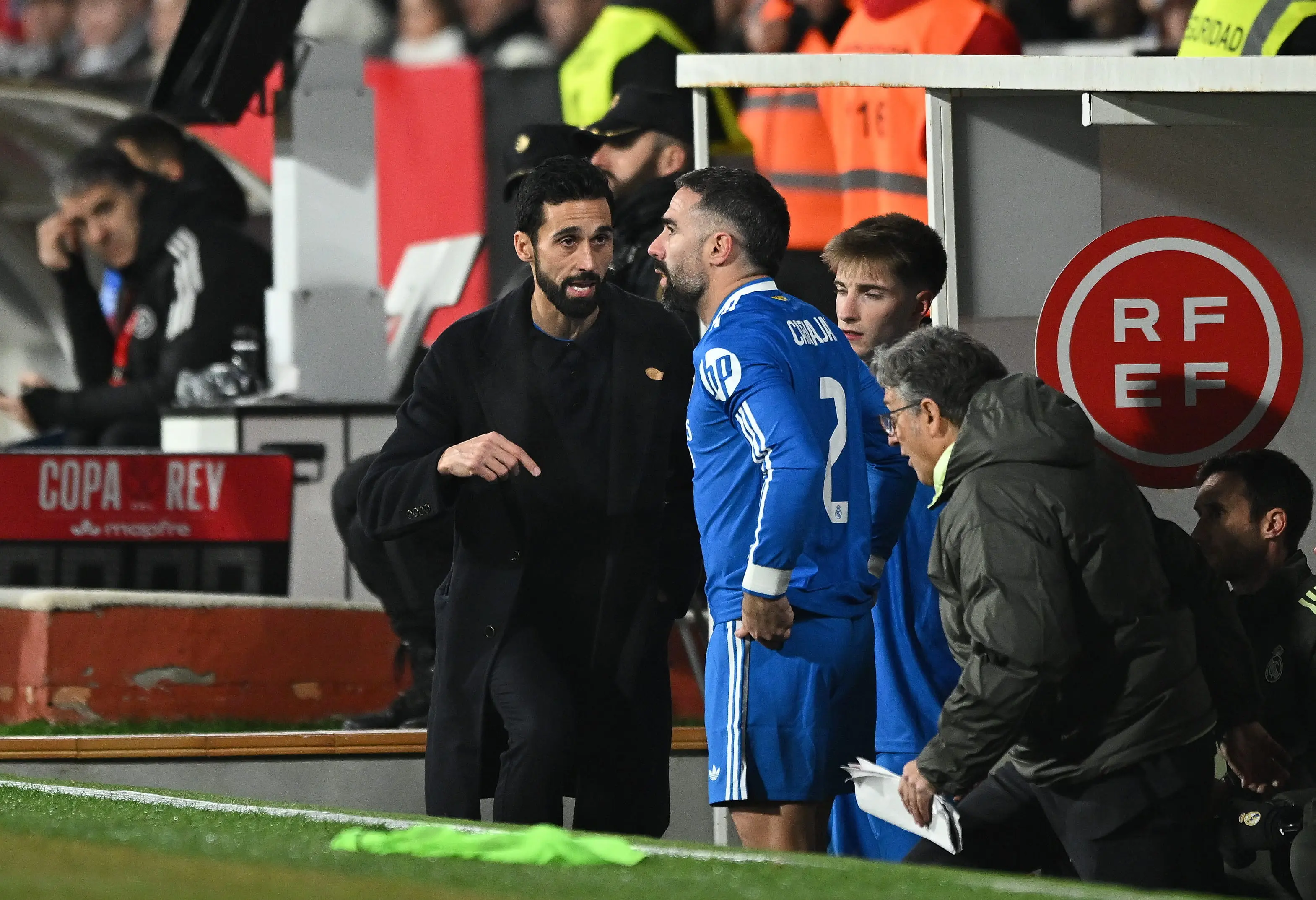 Arbeloa reportedly has a difficult relationship with right-back Dani Carvajal (Image: Getty)